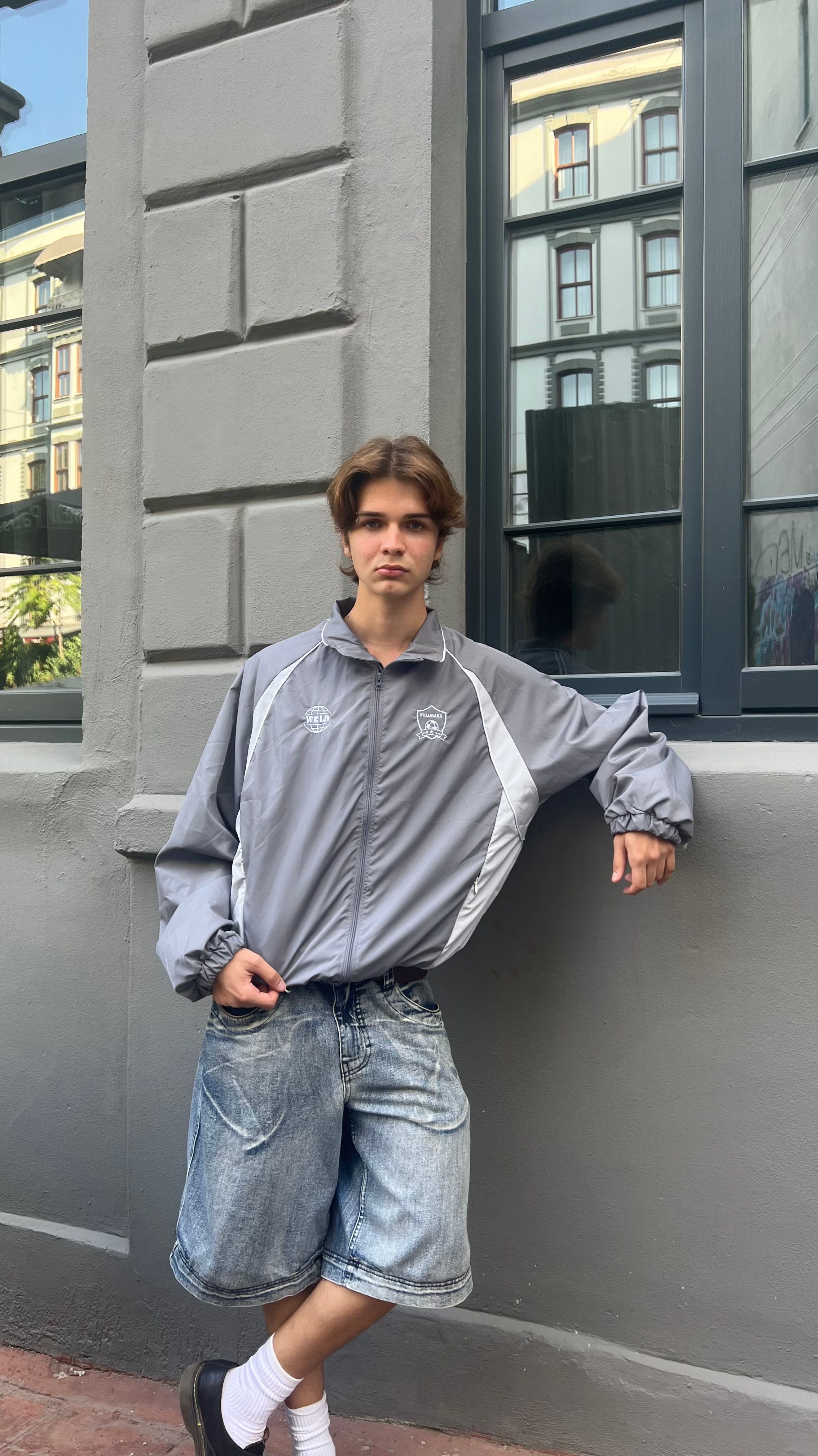 Grey WRLD Track Jacket 