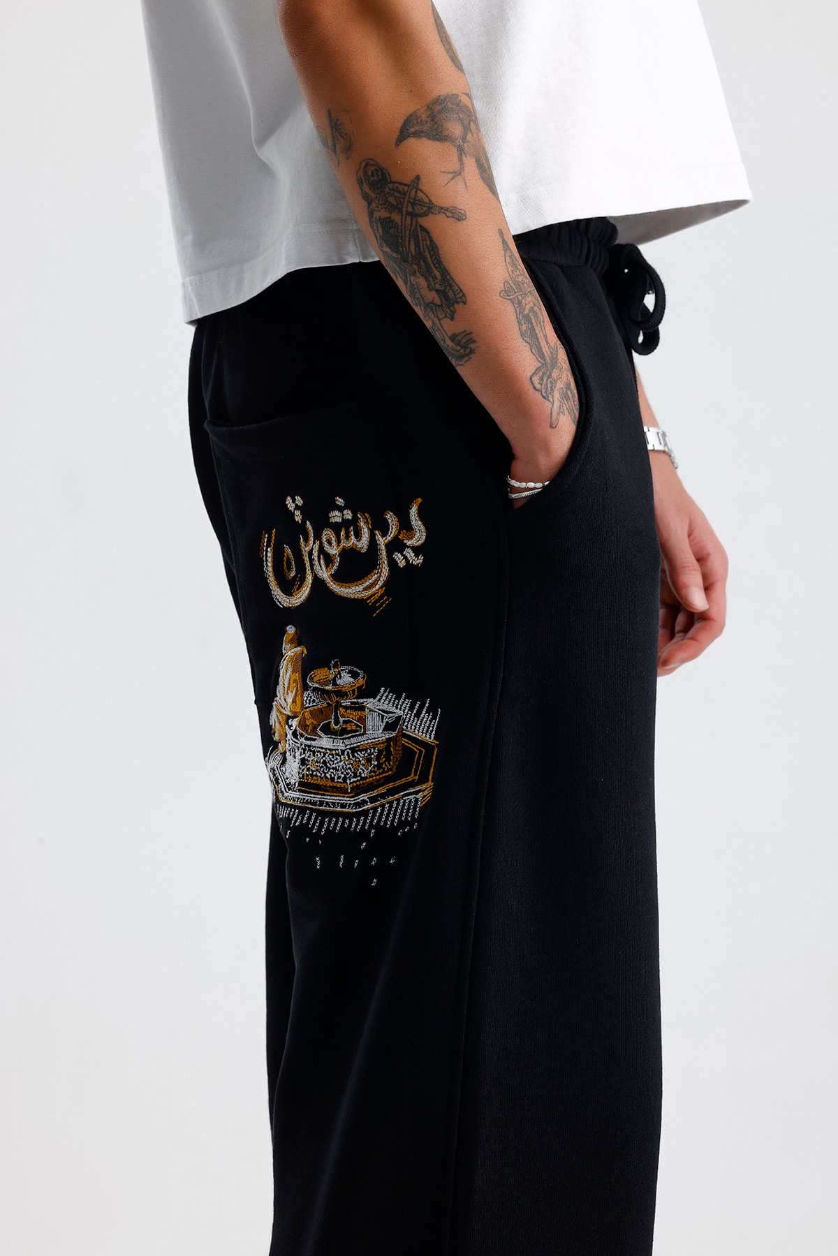 Arabic Fountain Nakış Detay Premium Baggy Sweatpant 