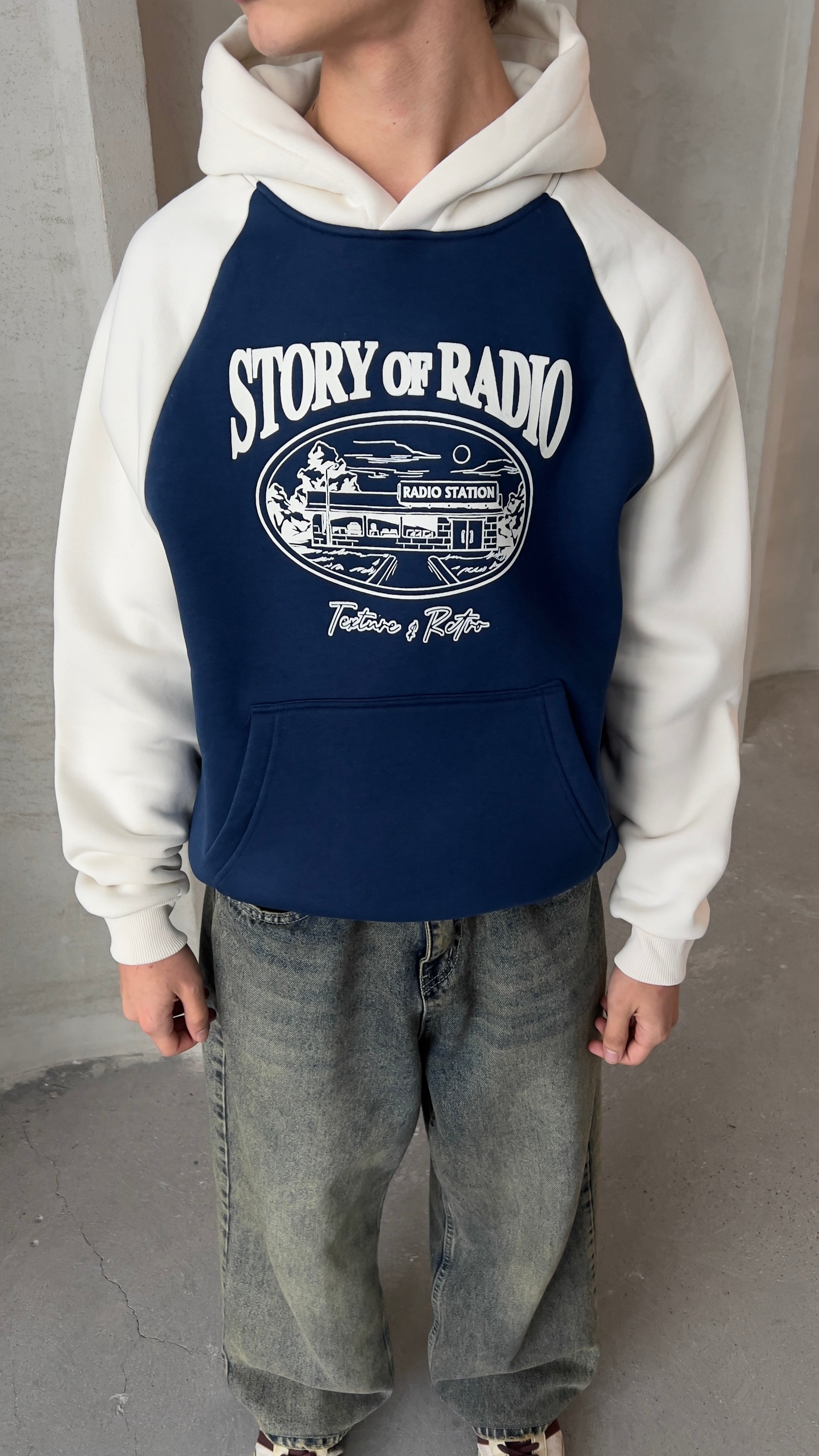 İndigo Story Of Radio Oversize Hoodie 