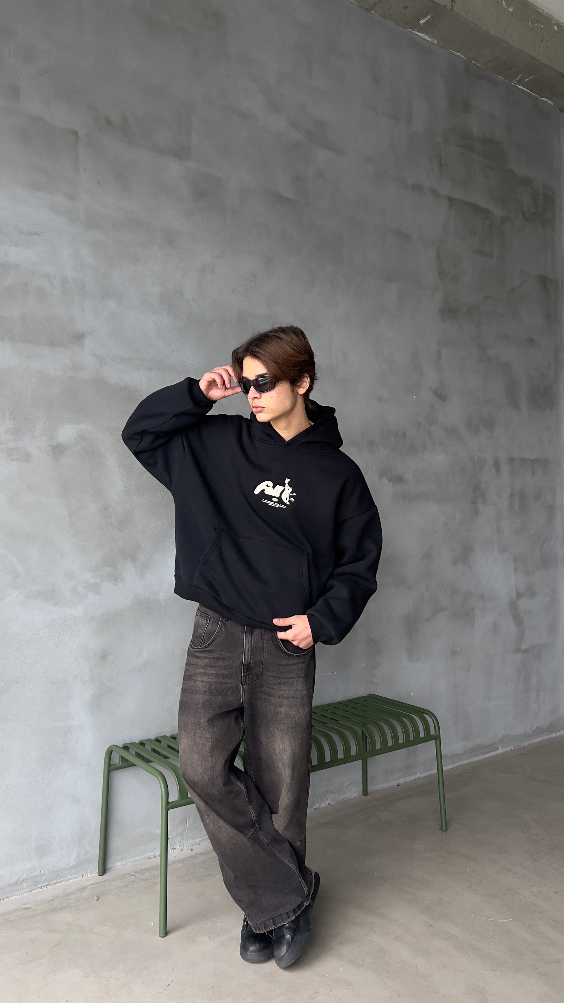 Black Fall Premium Oversize Hoodie 