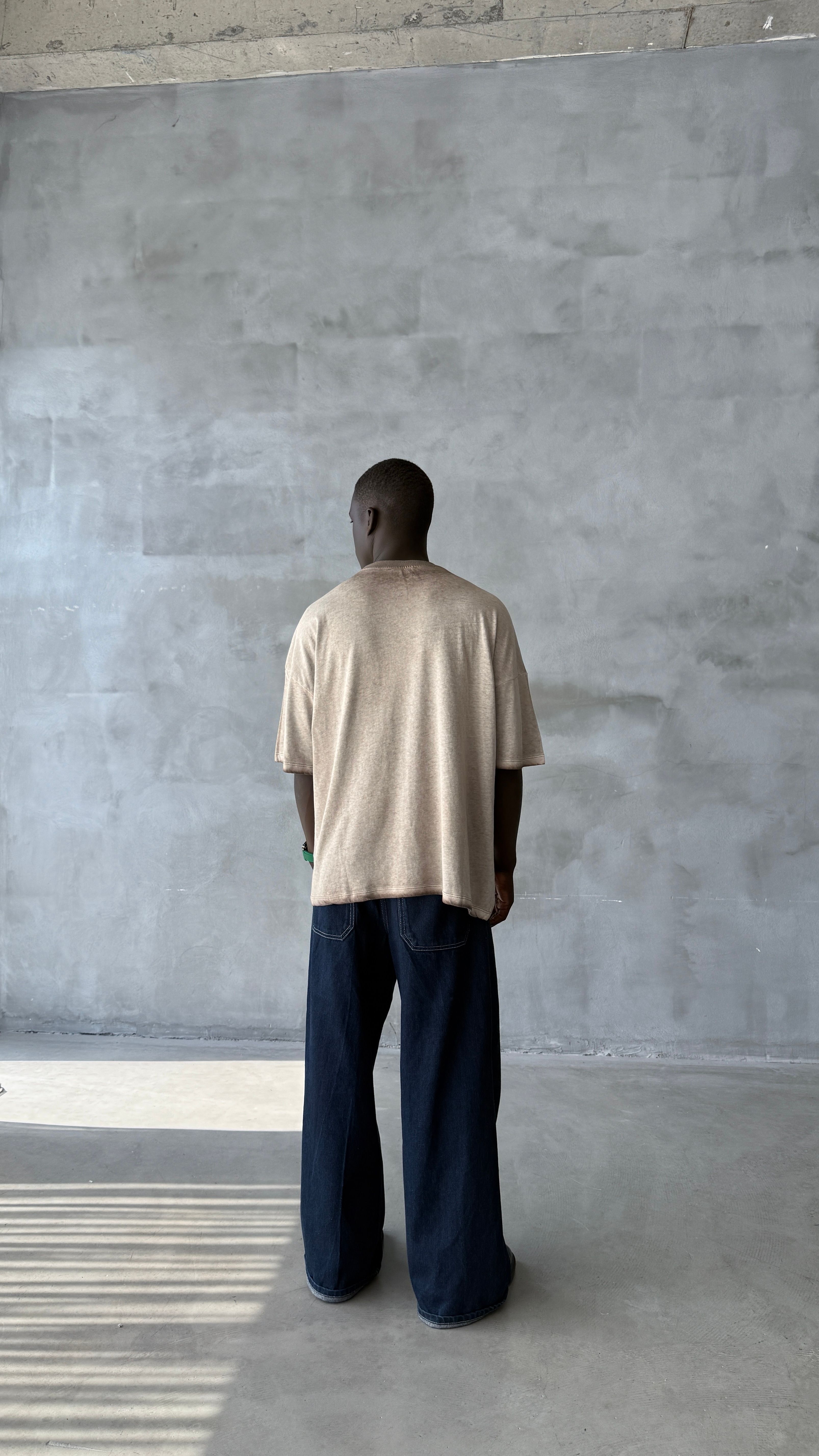 Waste Away Yıkamalı Kumaş Oversize Tişört 