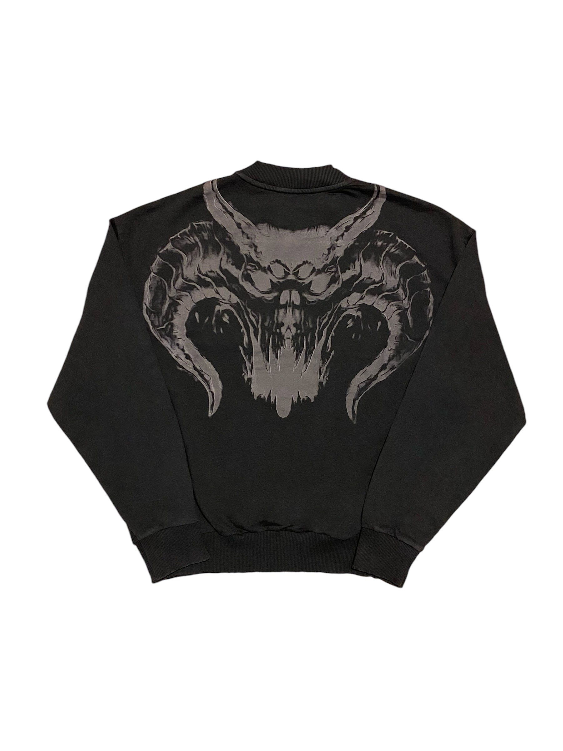 RW Acid Wash Back Printed Oversize Sweatshirt