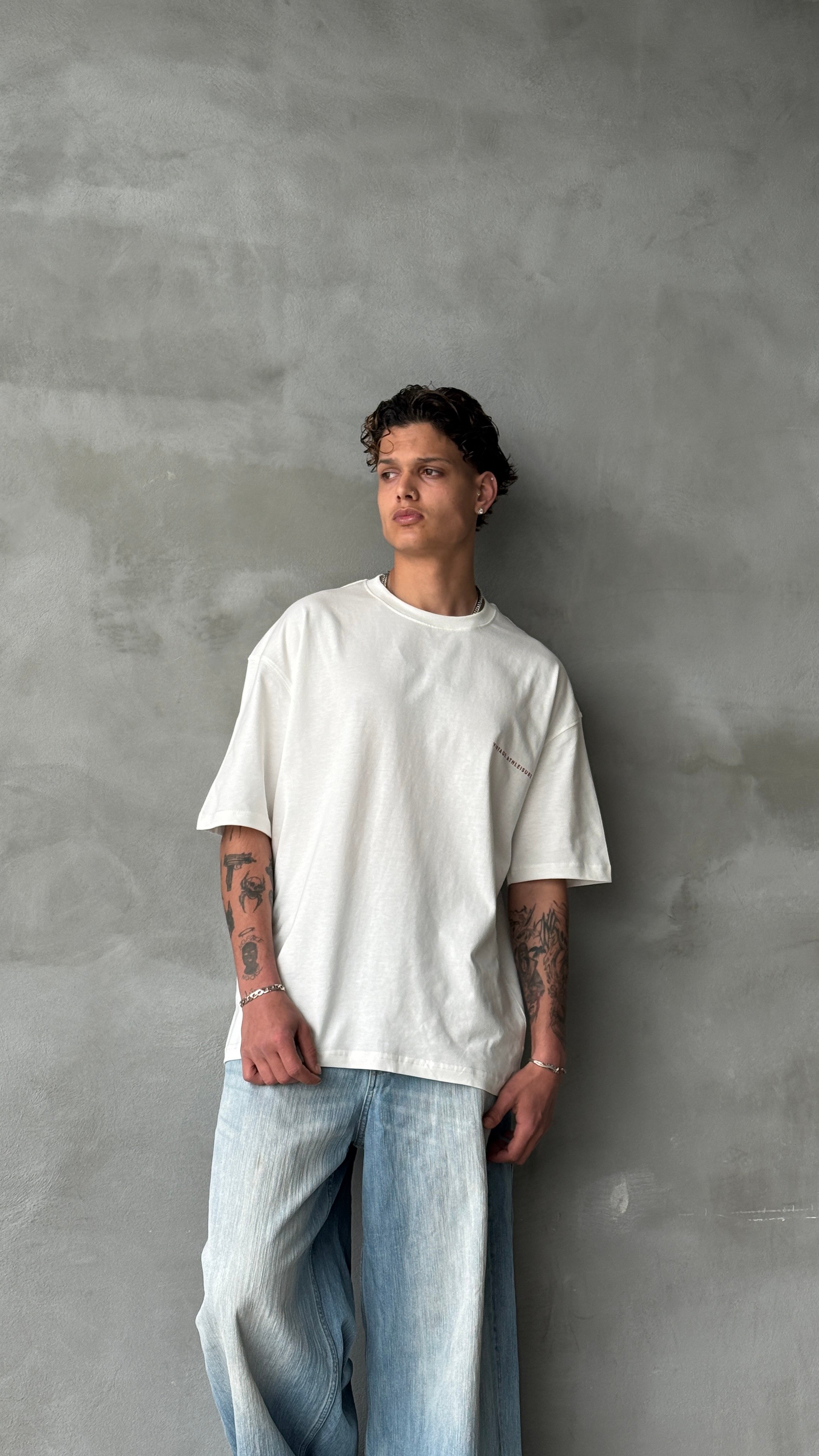Goodrich Beyaz Oversize Tişört 