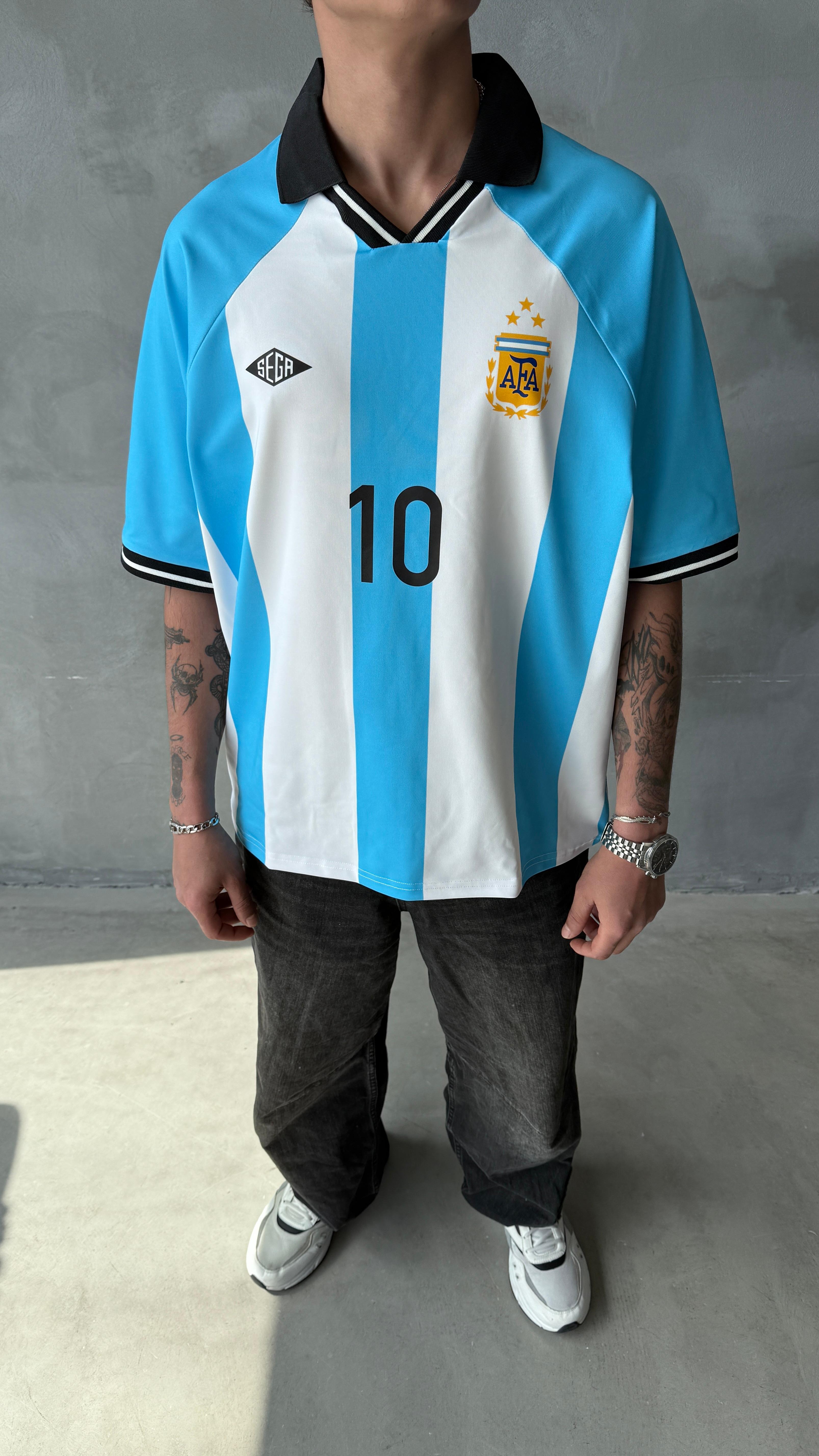 Argentina Boxy Fit Oversize Polo Yaka Forma
