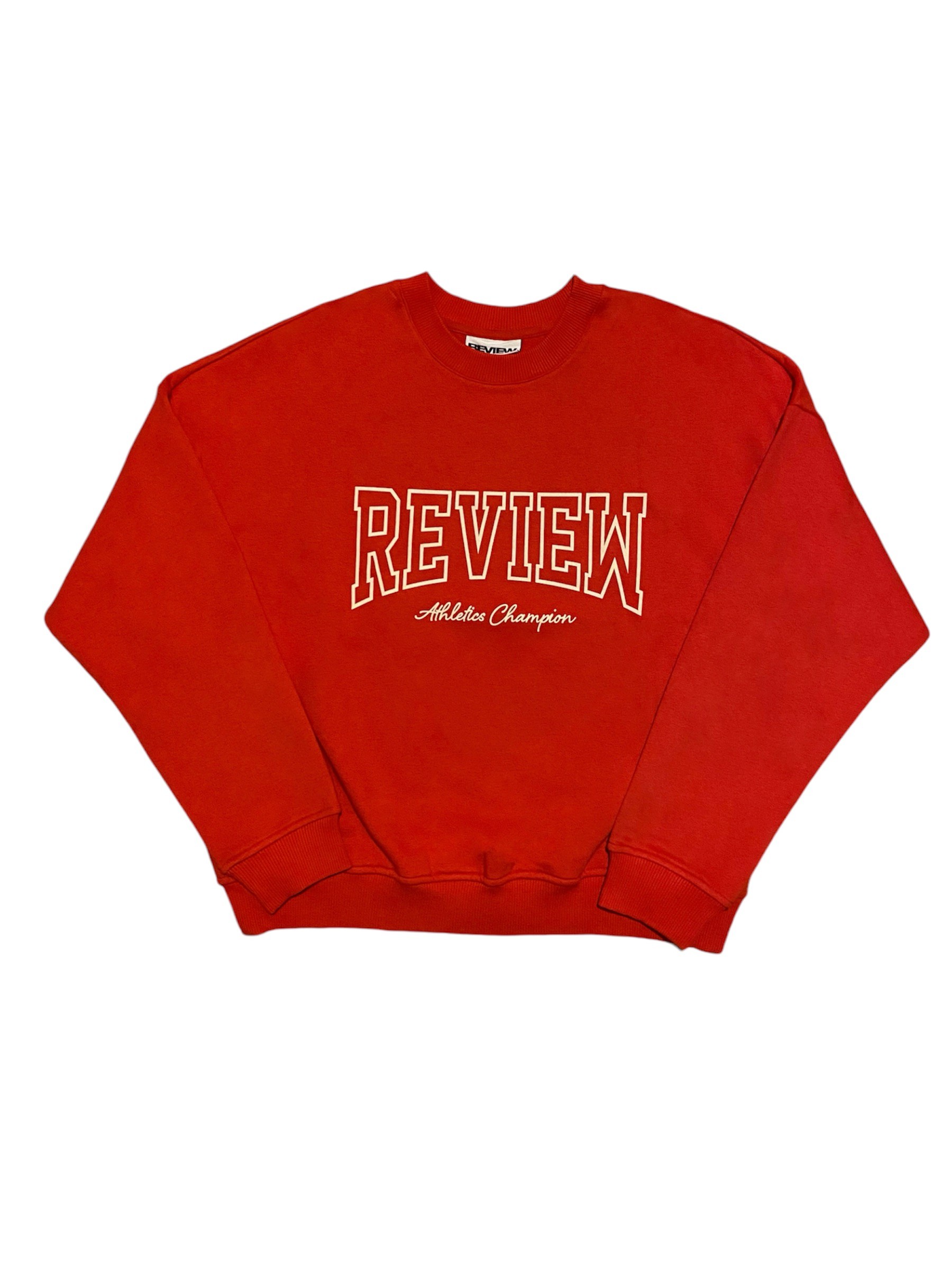 RW Red Boxy Fit Oversize Sweatshirt