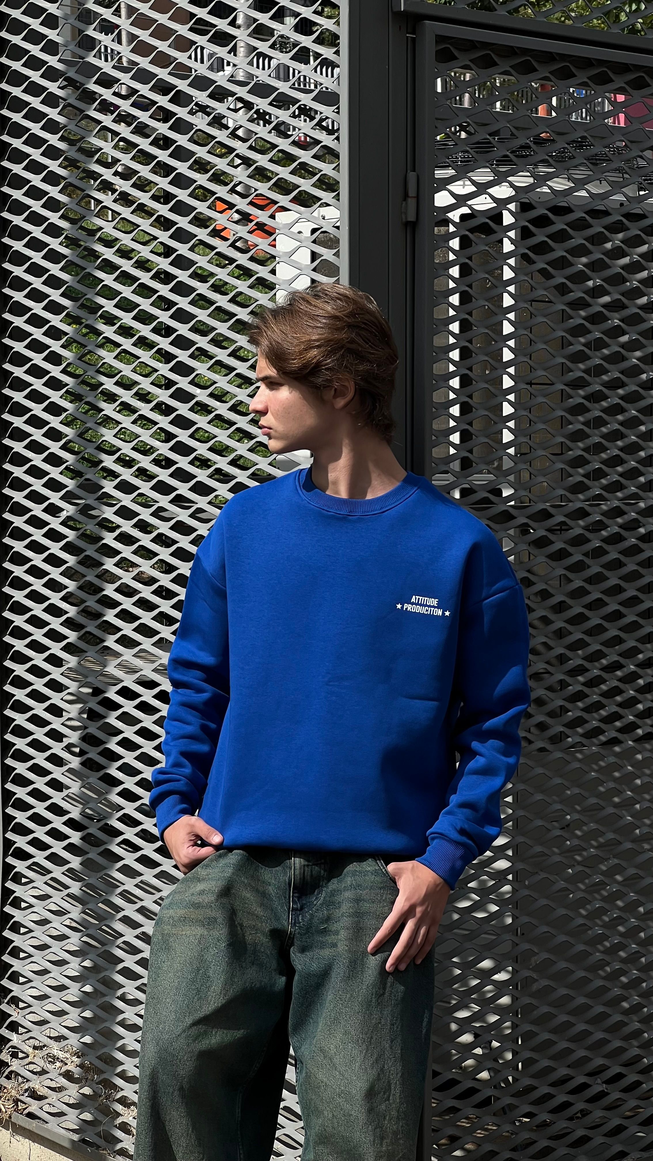 Chillhigh Navy Blue Oversize Sweatshirt