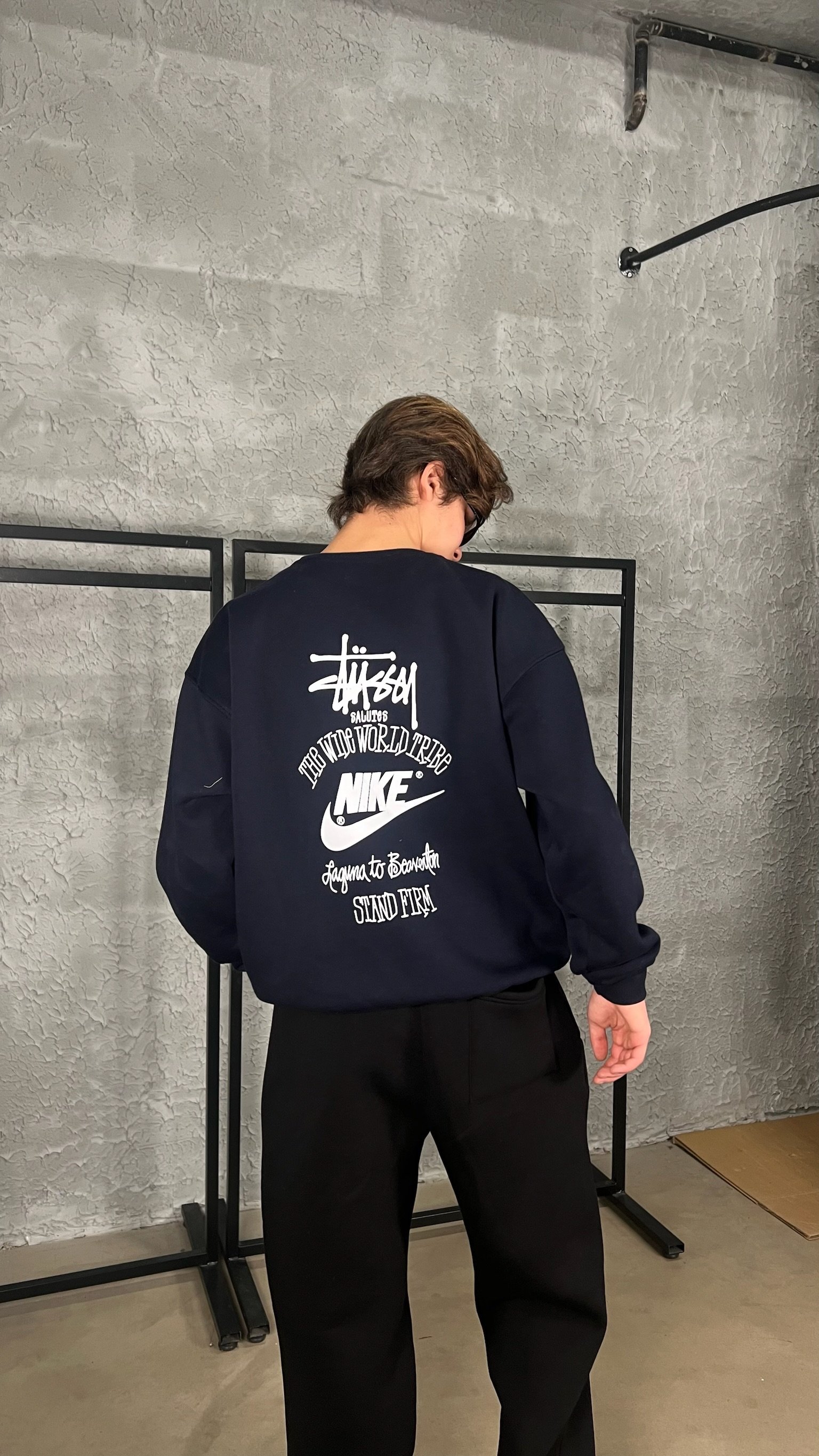 Koyu Lacivert S x N Oversize Sweatshirt 