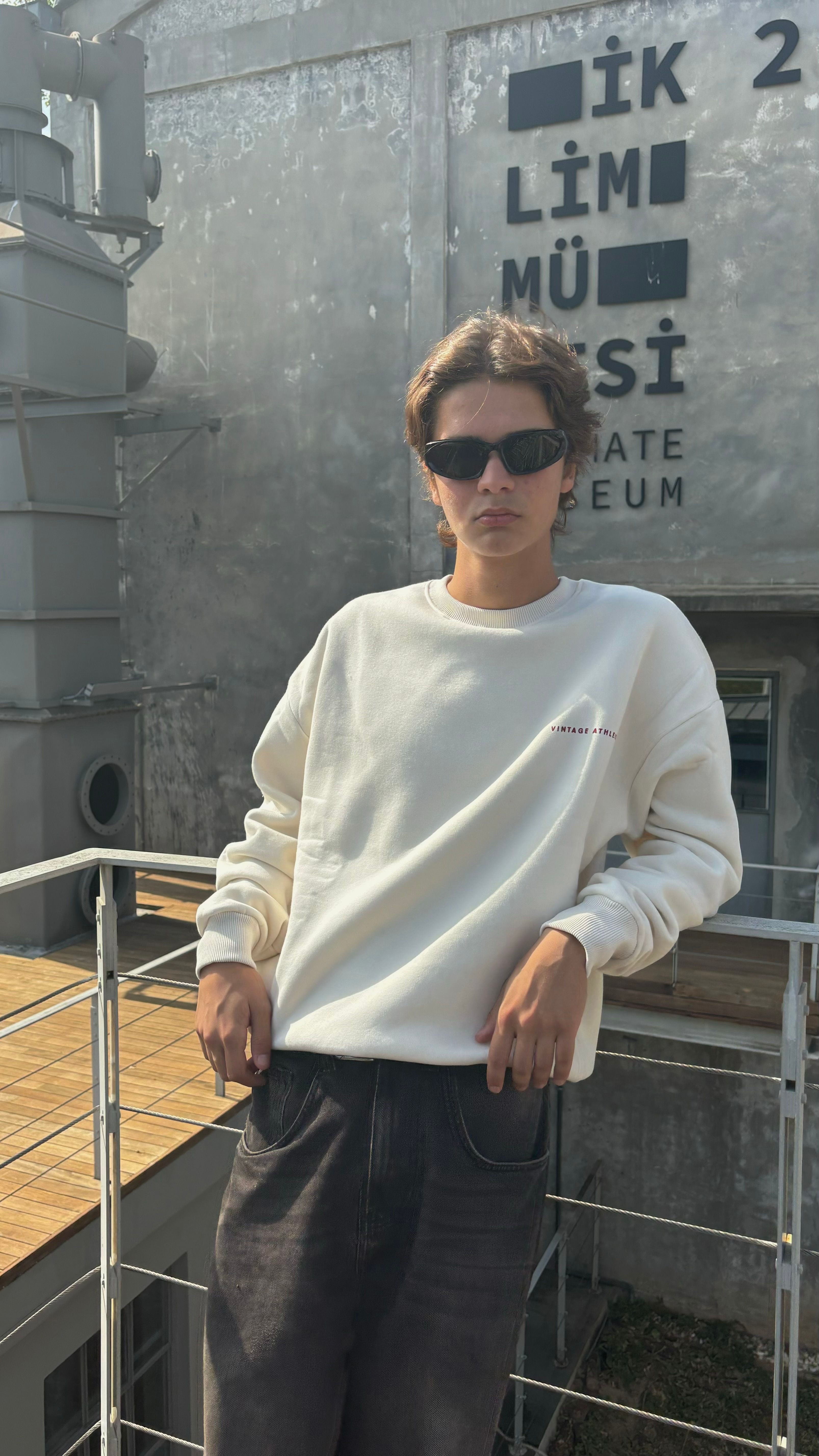 Goodrich Krem Oversize Sweatshirt