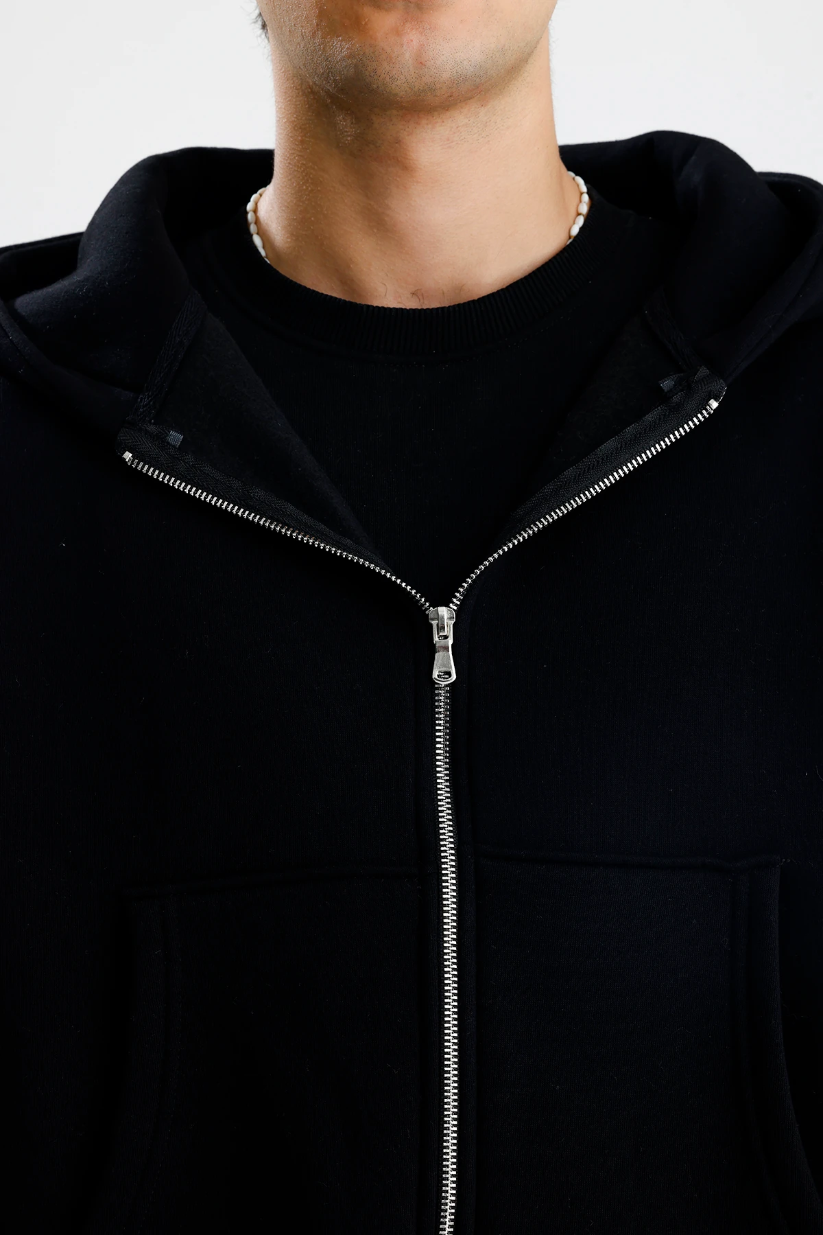 Basic Oversize Ziper Hoodie