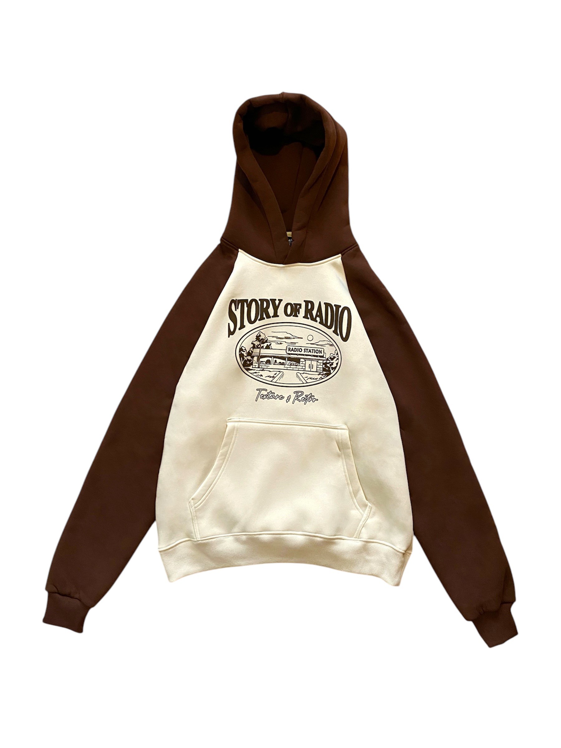 Brown Story Of Radio Oversize Hoodie 