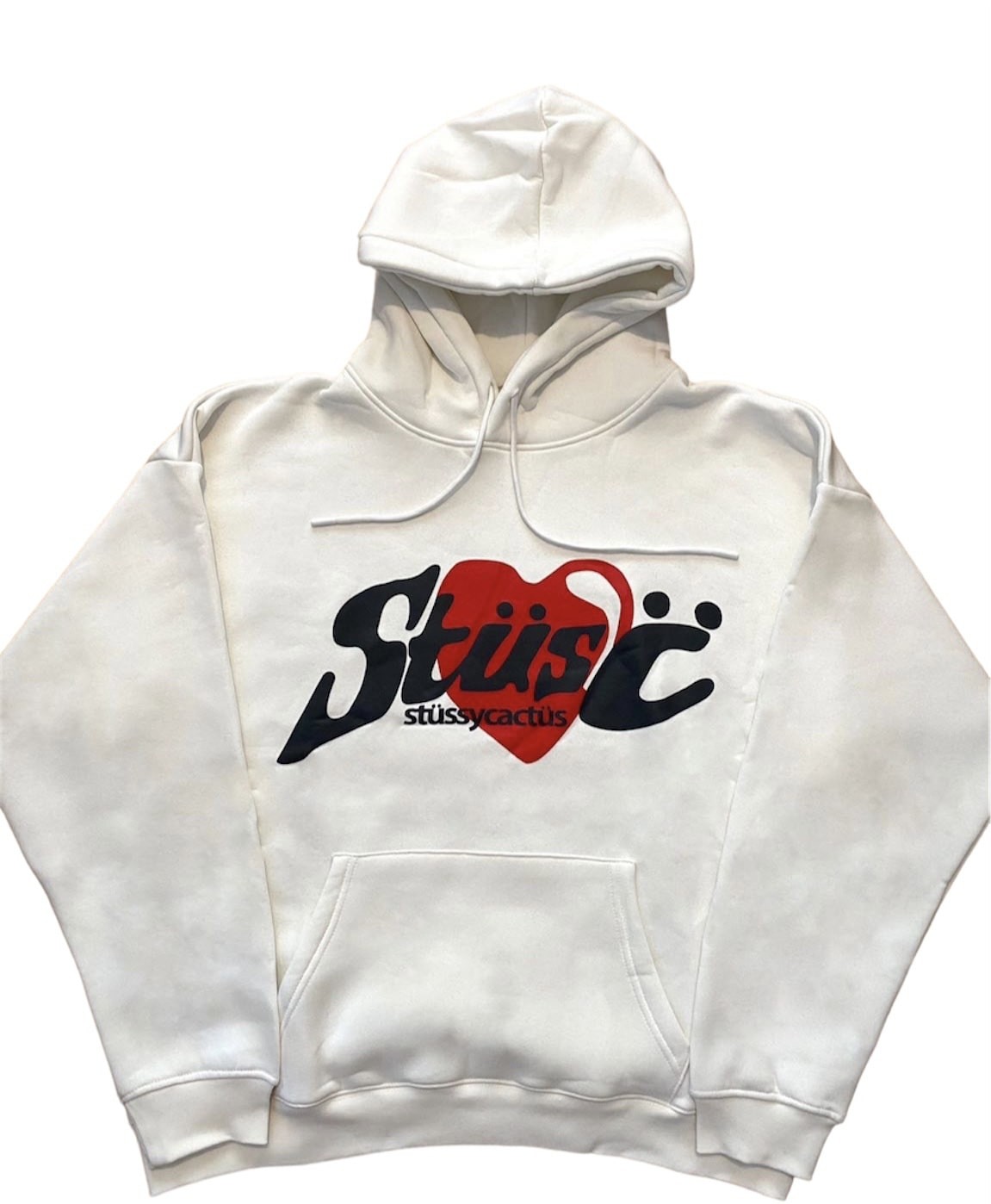 Beyaz Stsy Oversize Hoodie 