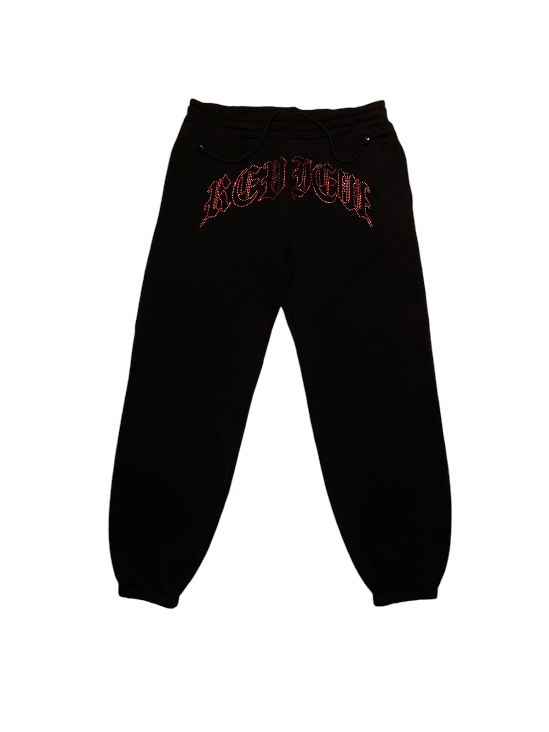 RW Black Rhinestones Baggy Jogger