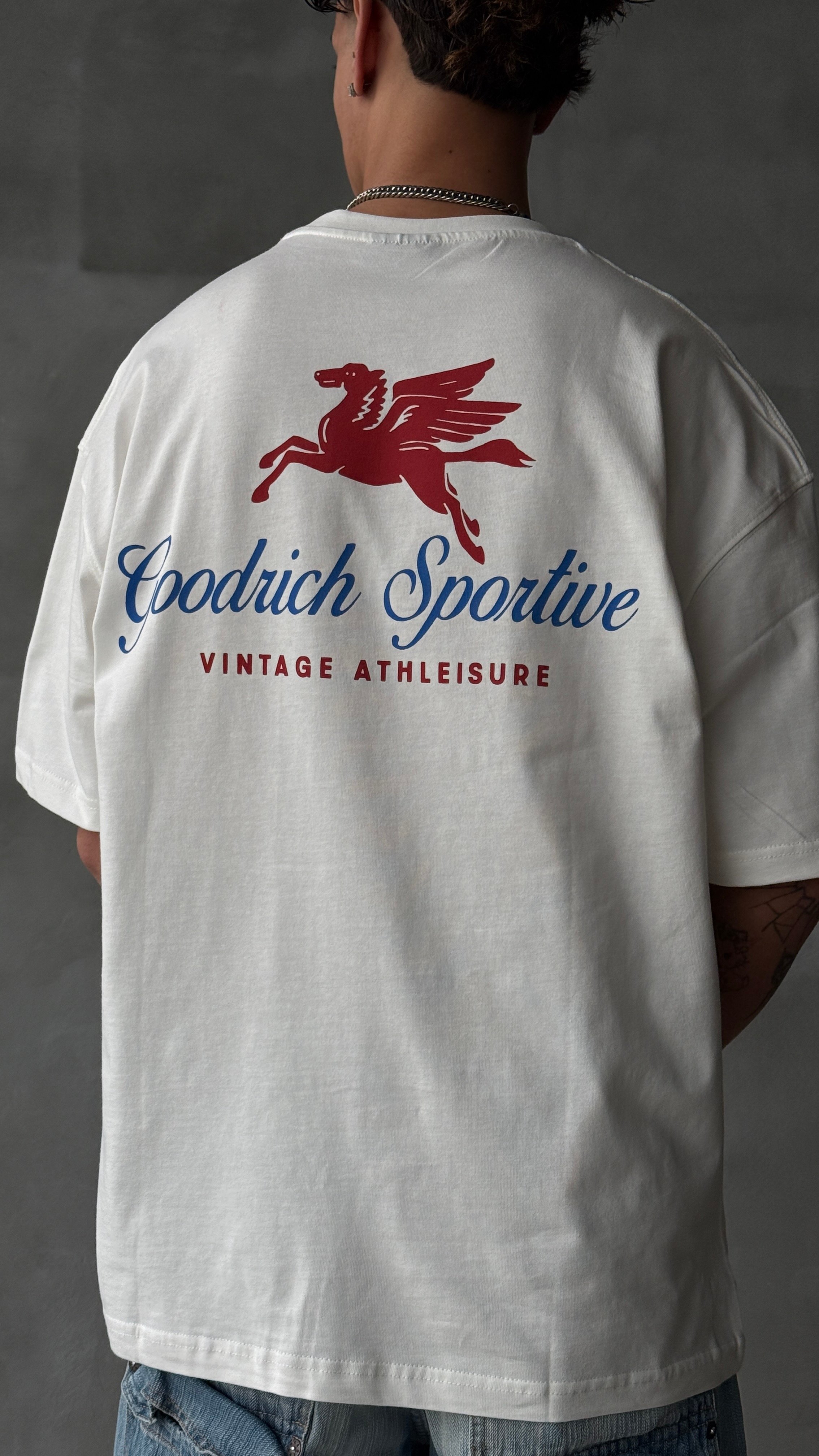 Goodrich Beyaz Oversize Tişört 