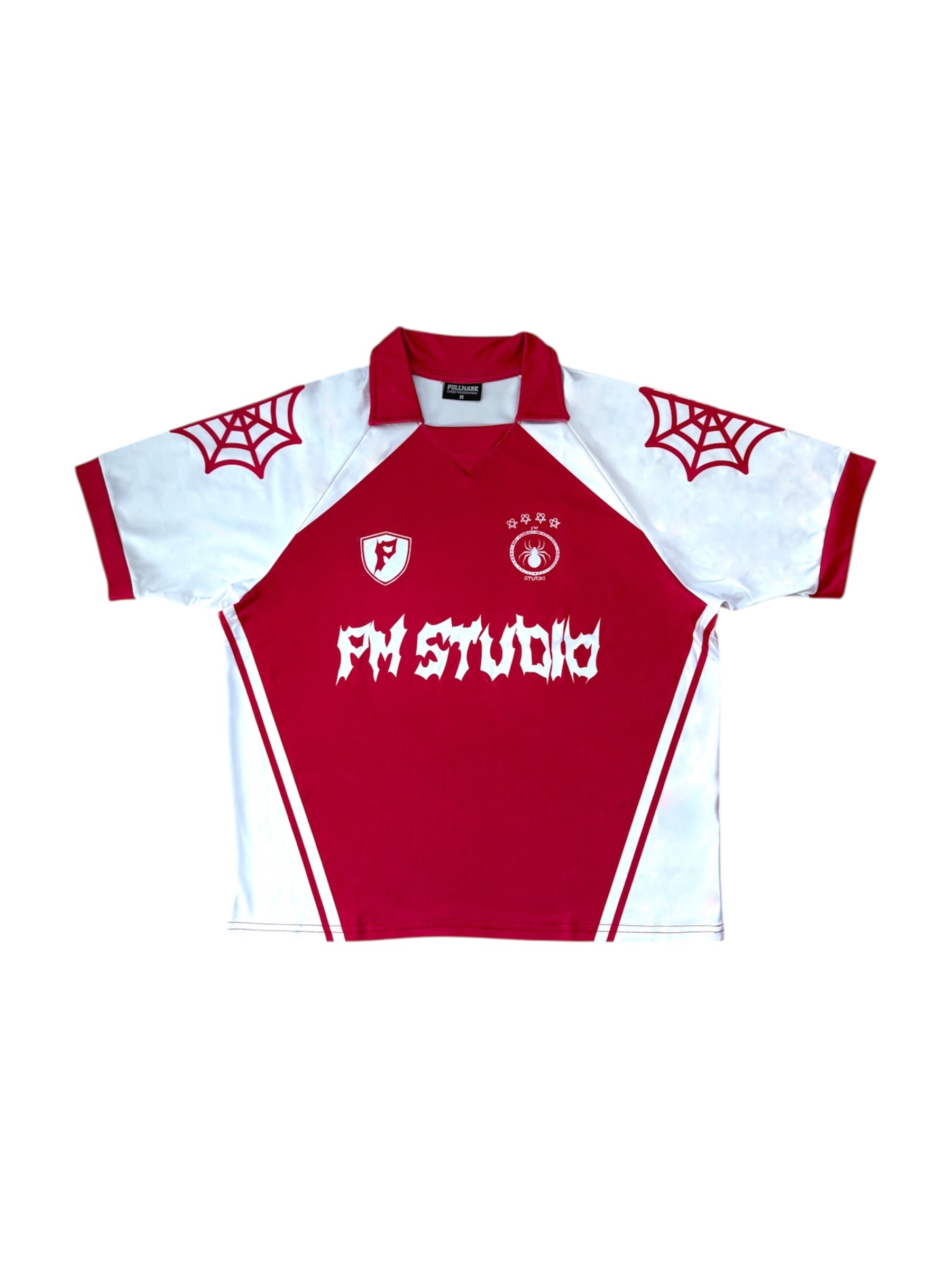 Pm Studio Red Oversize Polo Yaka Forma 