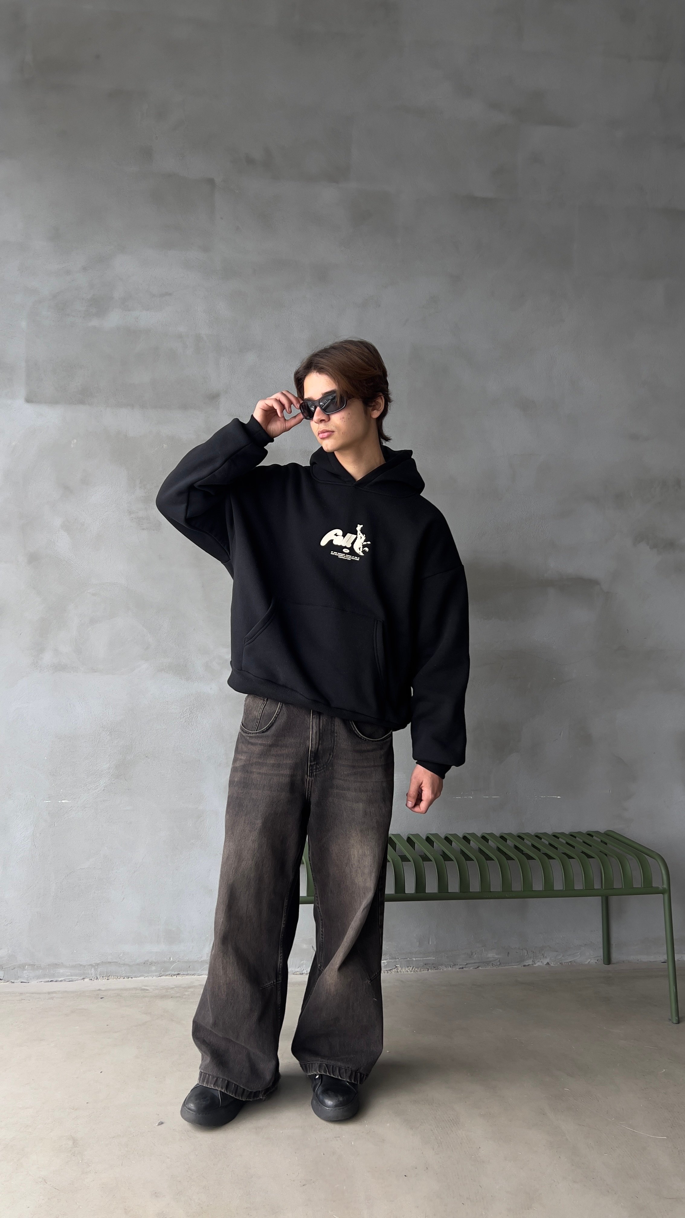 Black Fall Premium Oversize Hoodie 