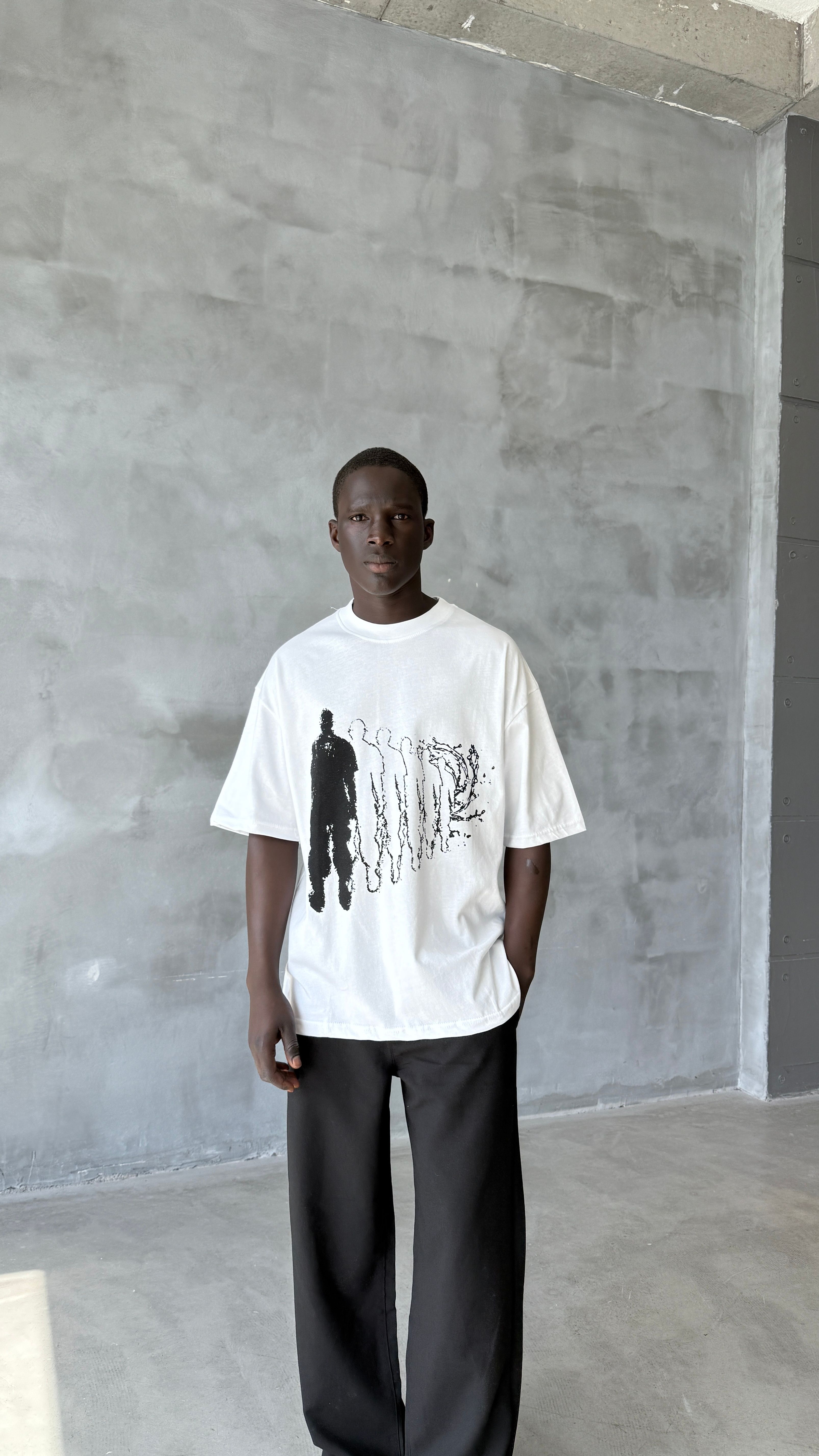 White Souls Oversize Tişört 