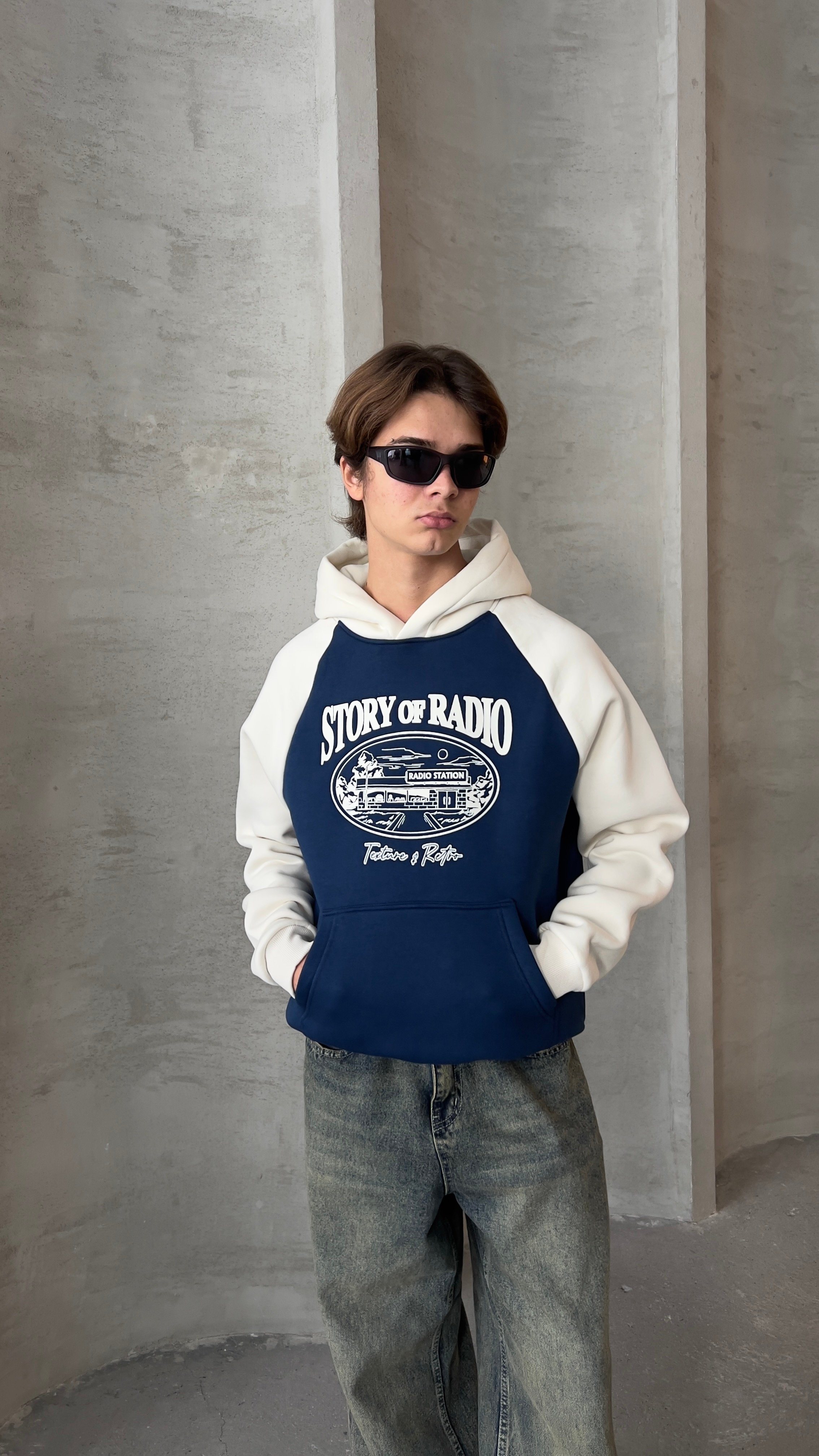 İndigo Story Of Radio Oversize Hoodie 