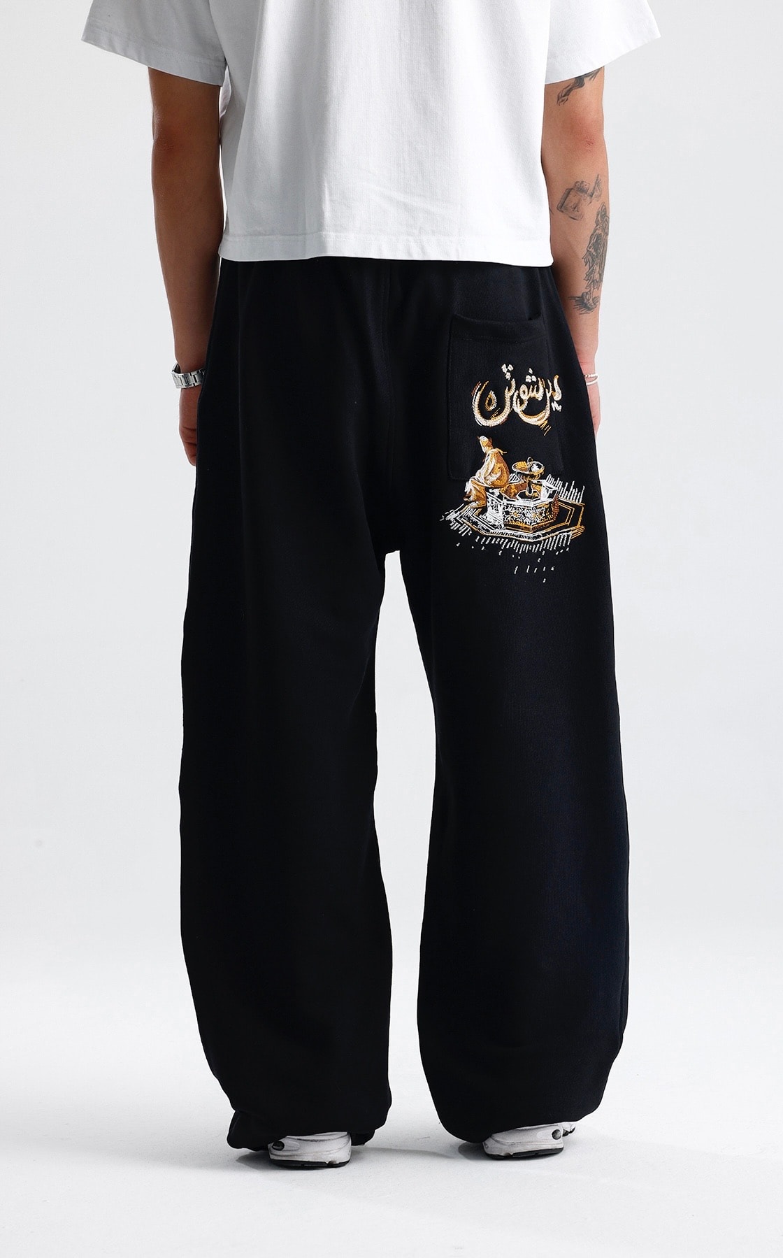 Arabic Fountain Nakış Detay Premium Baggy Sweatpant 