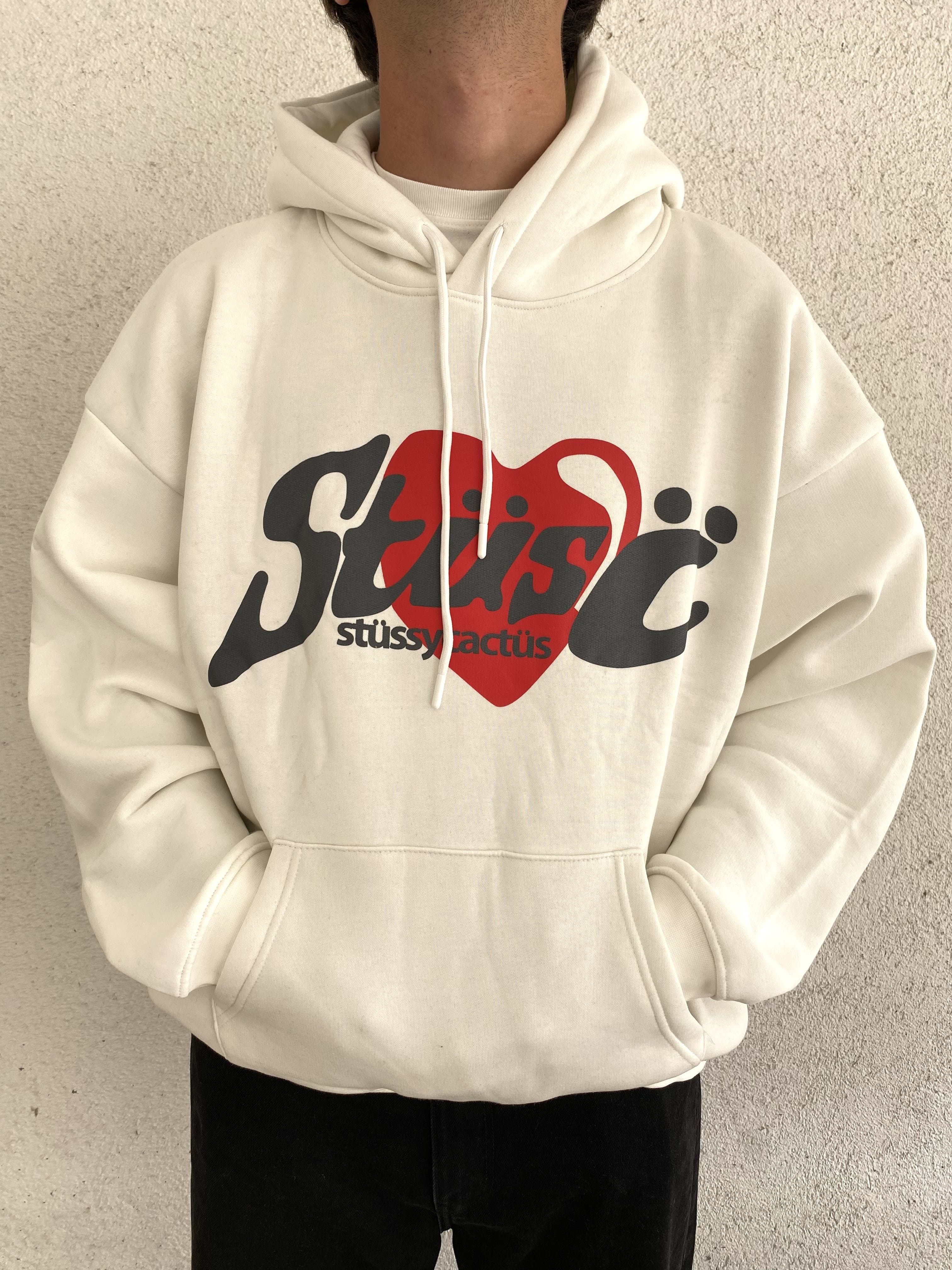 Beyaz Stsy Oversize Hoodie 