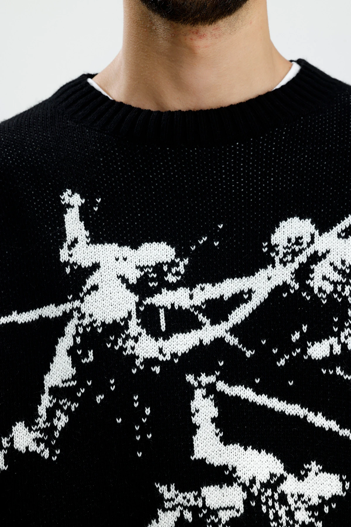 Wes Death Of Knights Premium Boxy Fit Oversize Triko Kazak