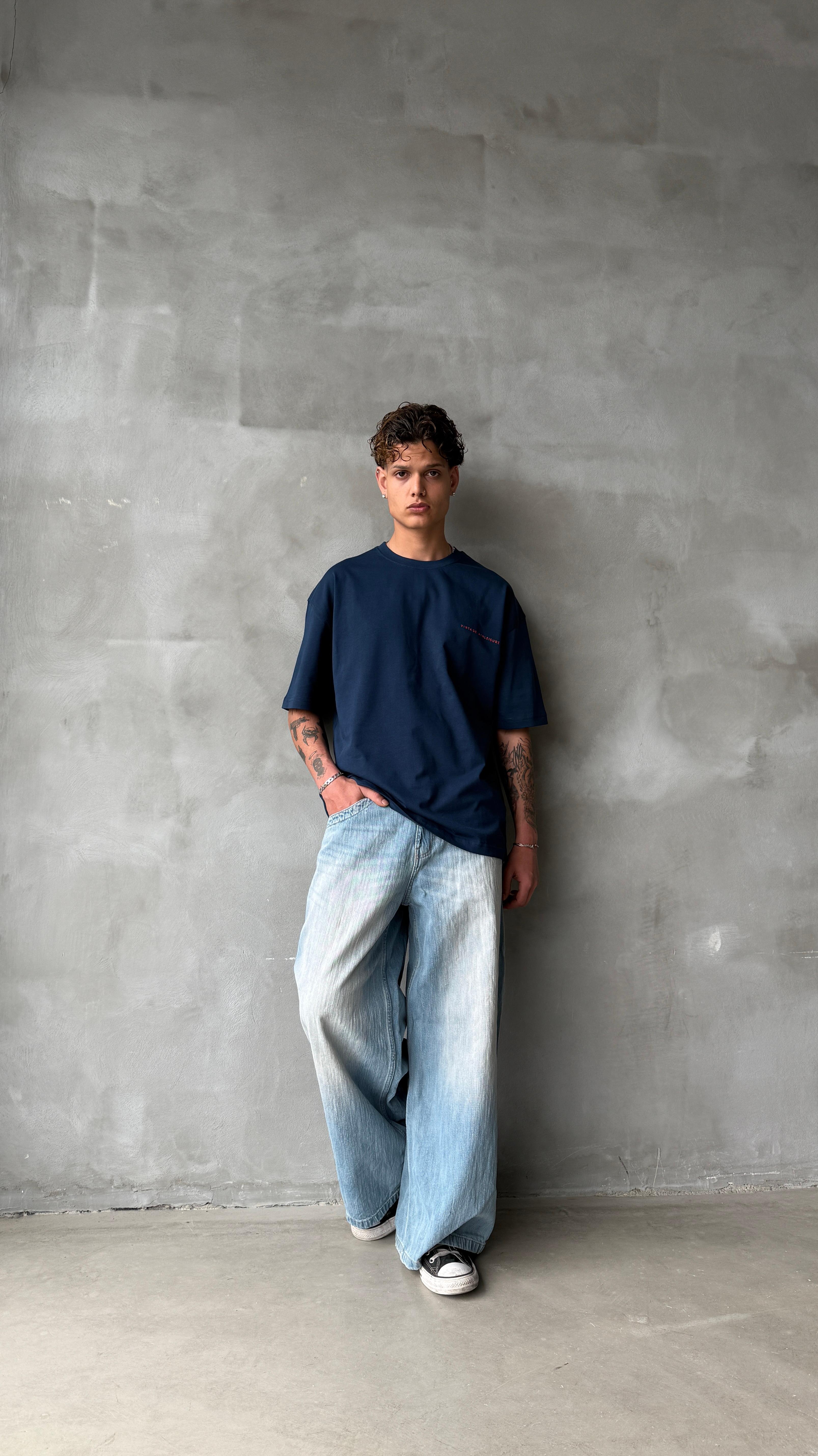 Goodrich Lacivert Oversize Tişört 