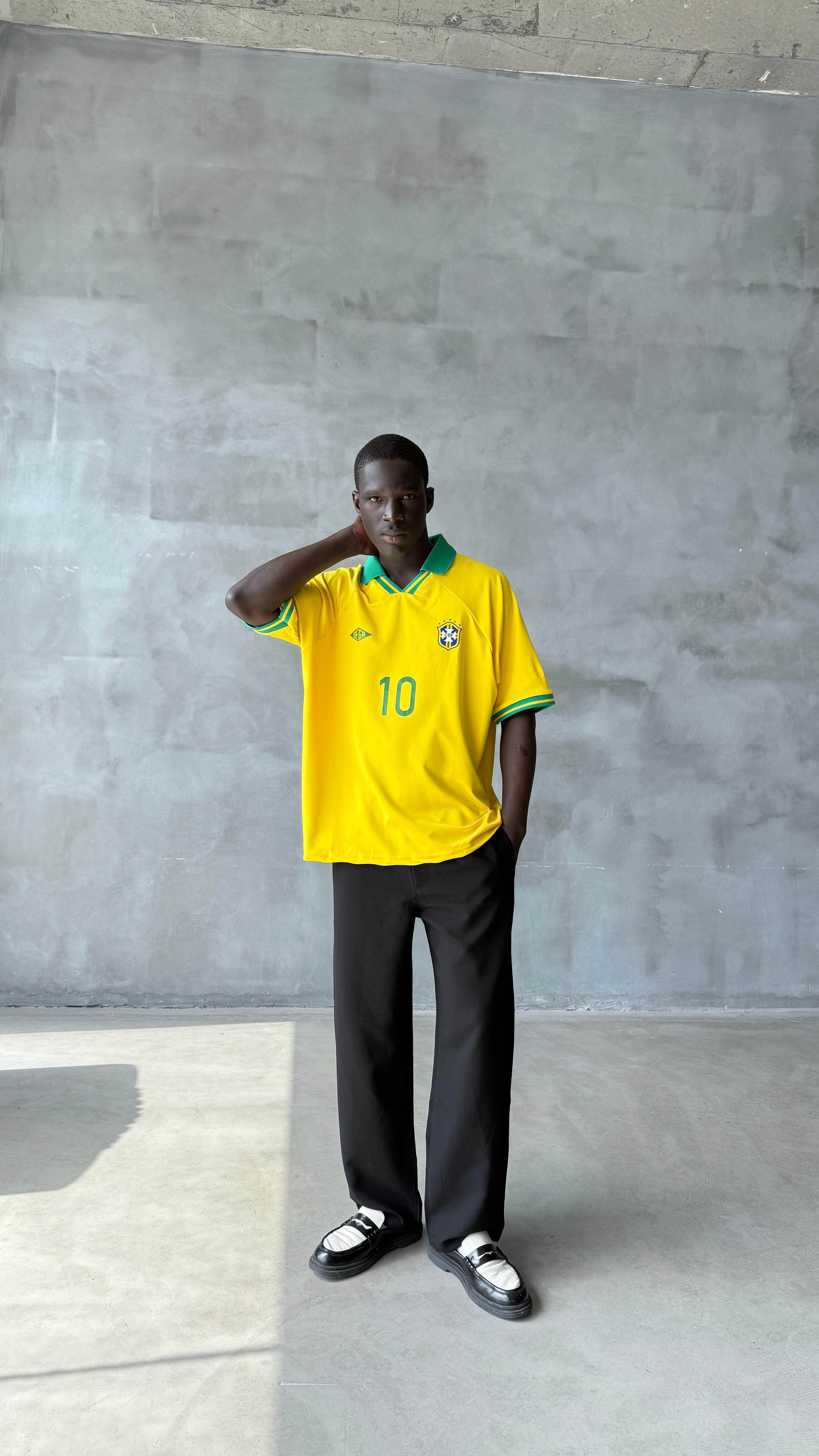 Brazil Boxy Fit Oversize Polo Yaka Forma 