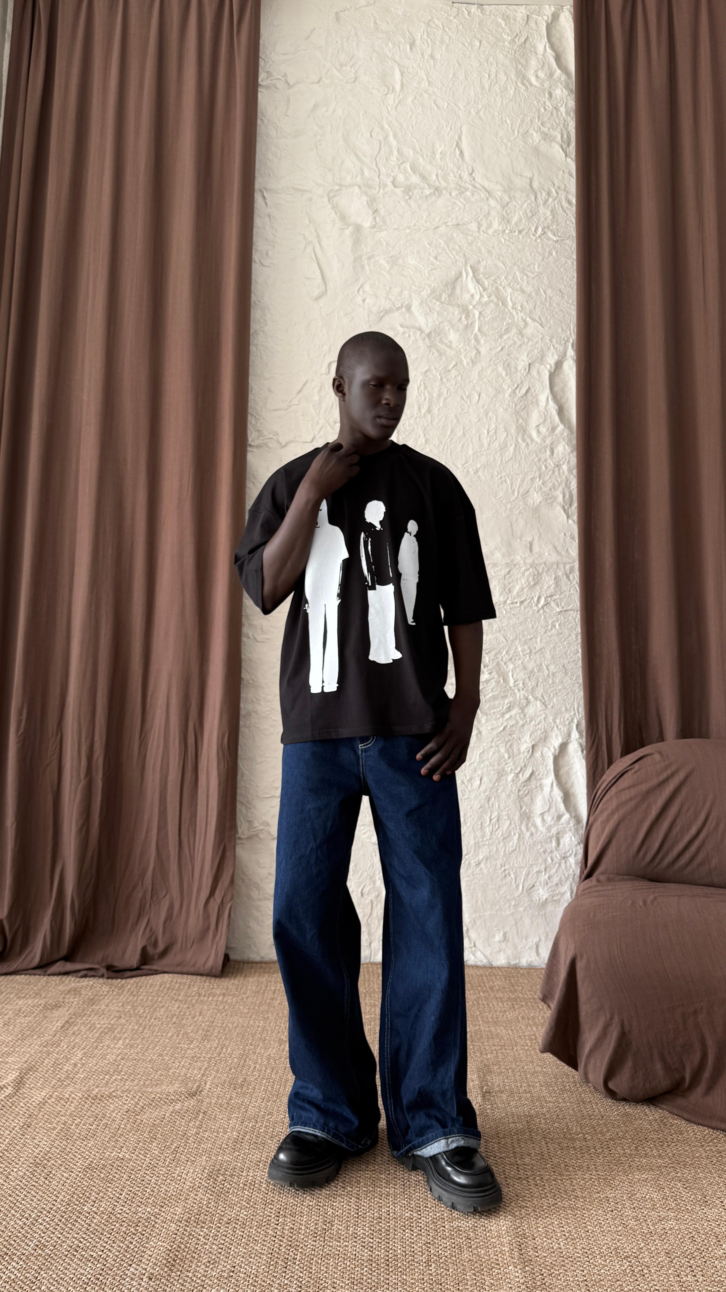 Black İnferno Oversize Tişört 