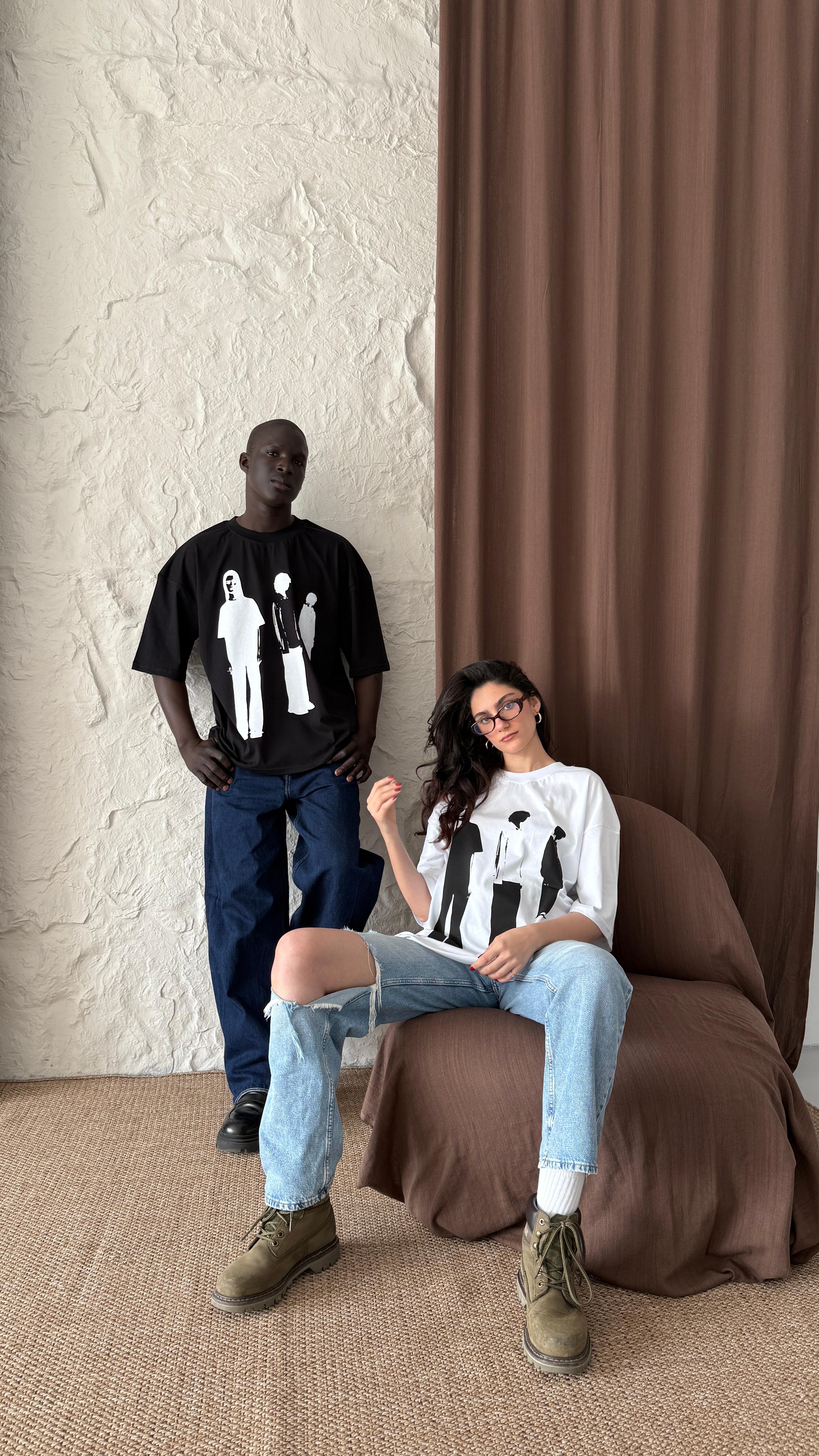 Black İnferno Oversize Tişört 