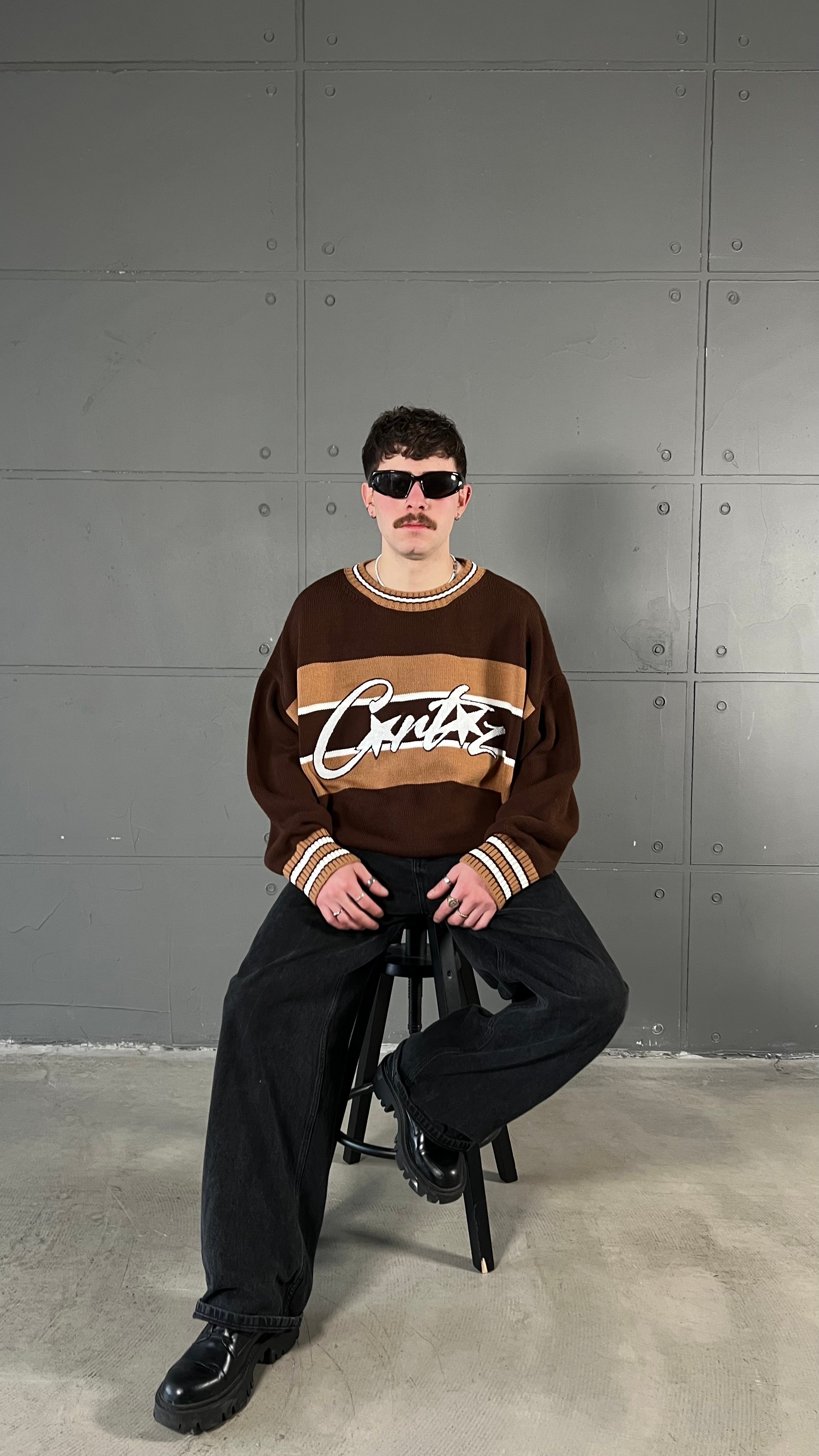 Crtz Brown Premium Boxy Fit Oversize Kazak