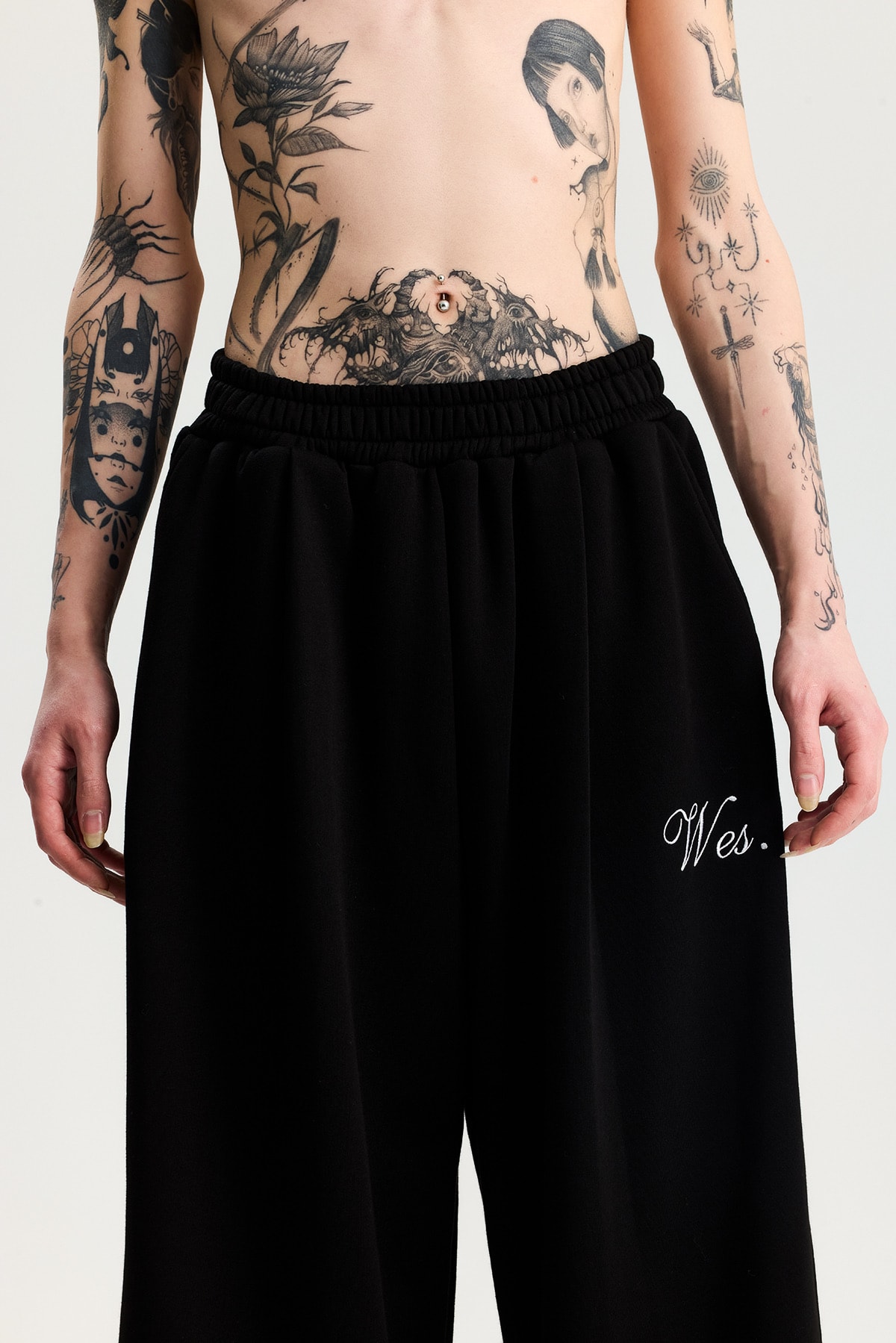 Wes Nakış Detay Premium Baggy Sweatpant 
