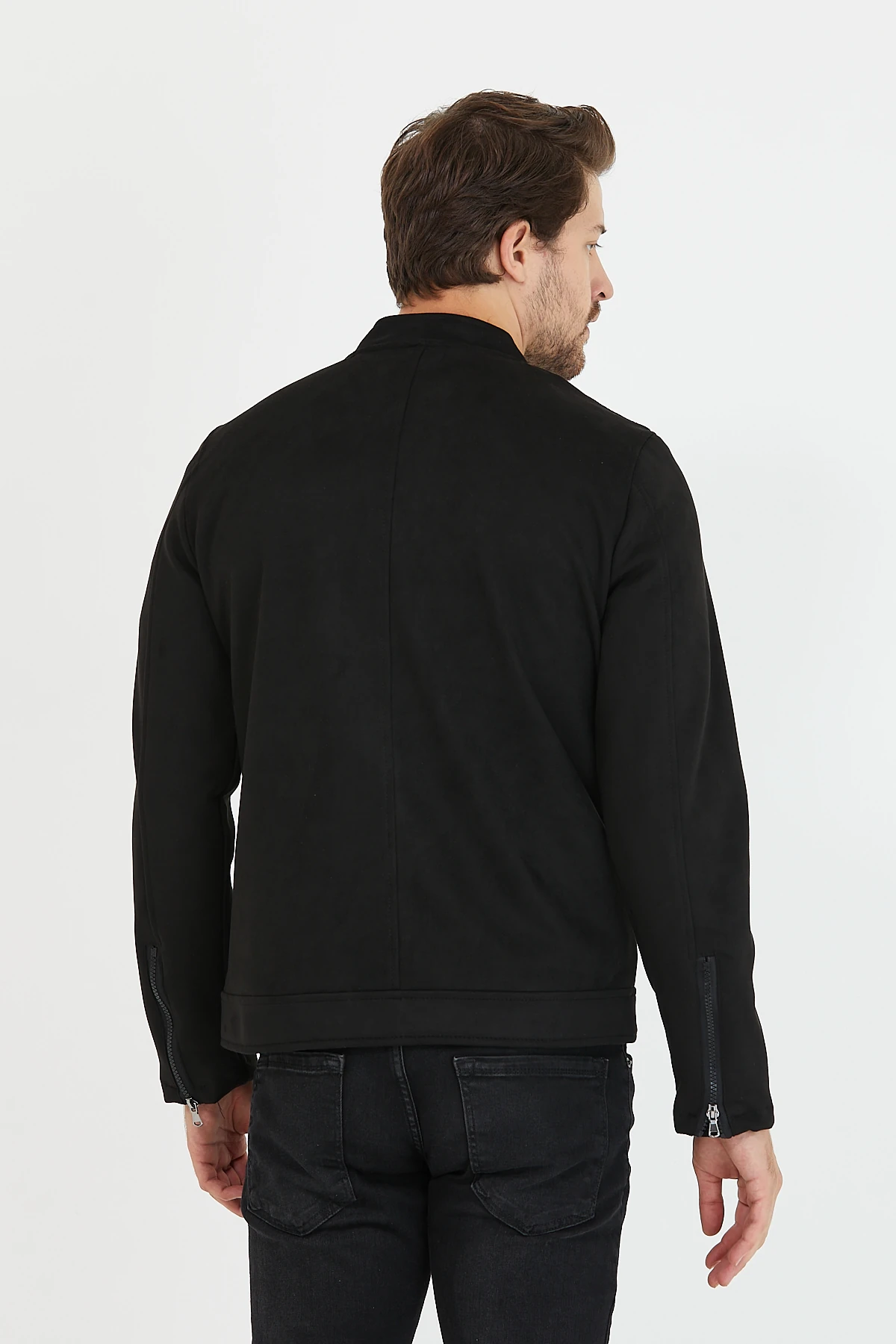 Erkek Yeni Sezon Dar Kesim Süet Ceket & Mont