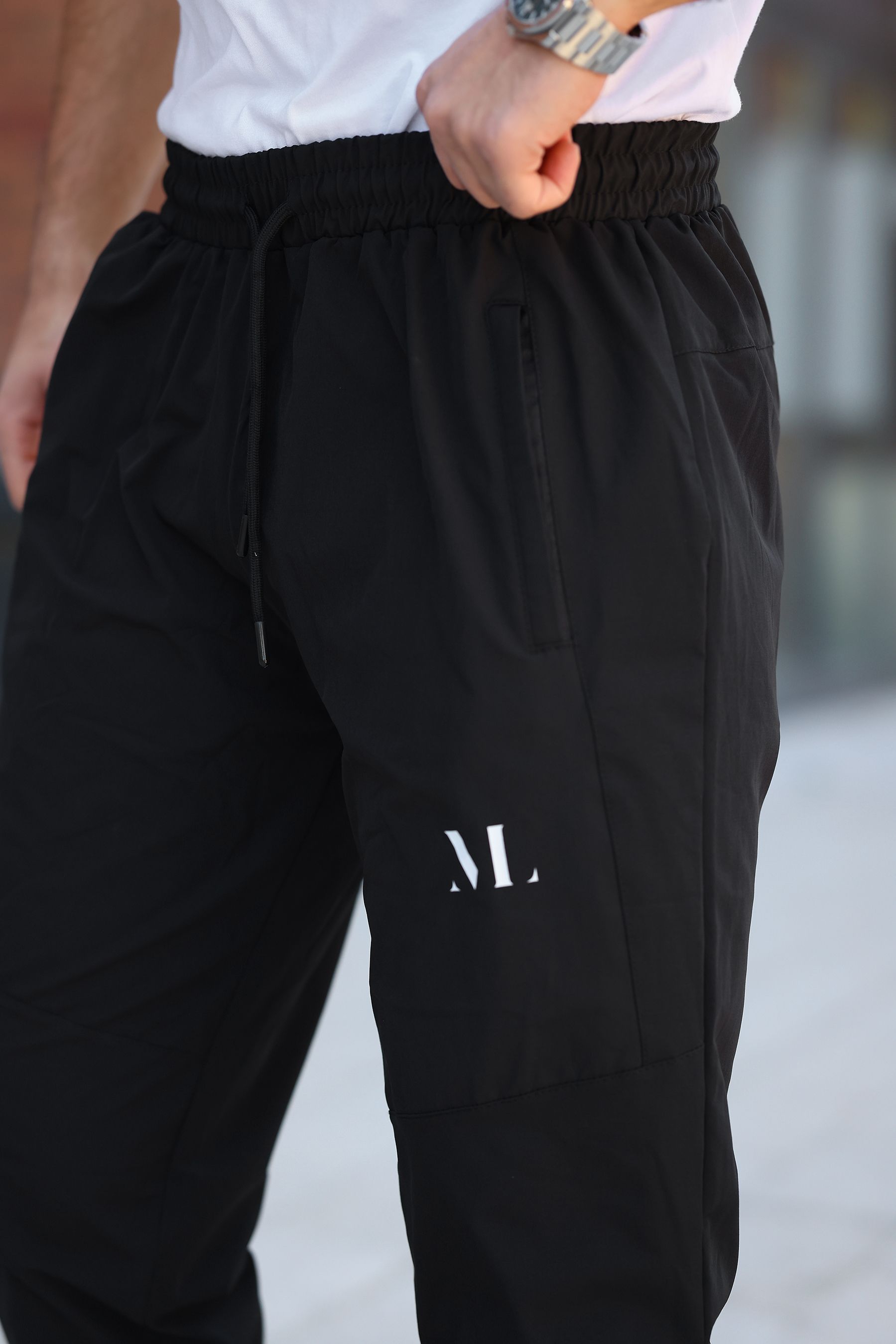 Mero Life Erkek Baggy Eşofman Altı Fermuarlı Paça Kaliteli Paraşüt Kumaş