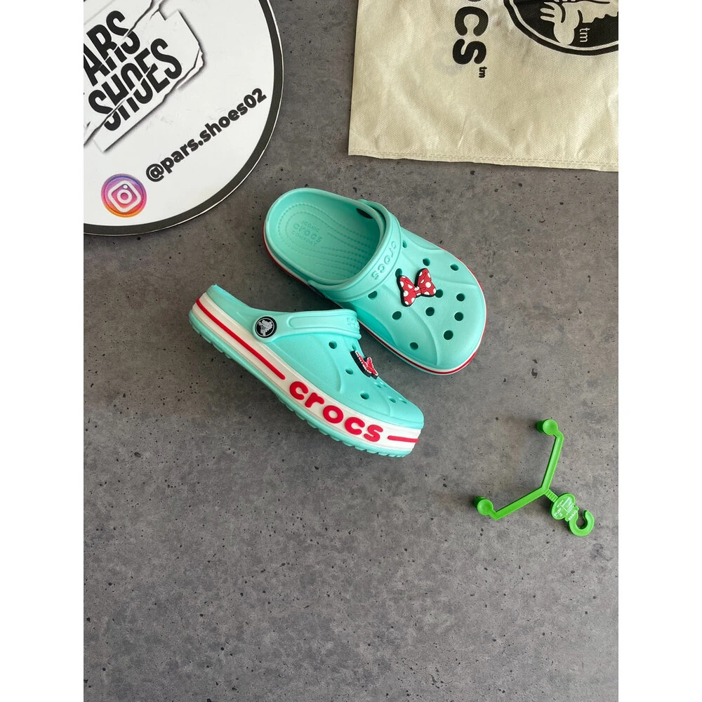 Crocs Bayaband Clog Mint Yeşili & Kırmızı KİDS