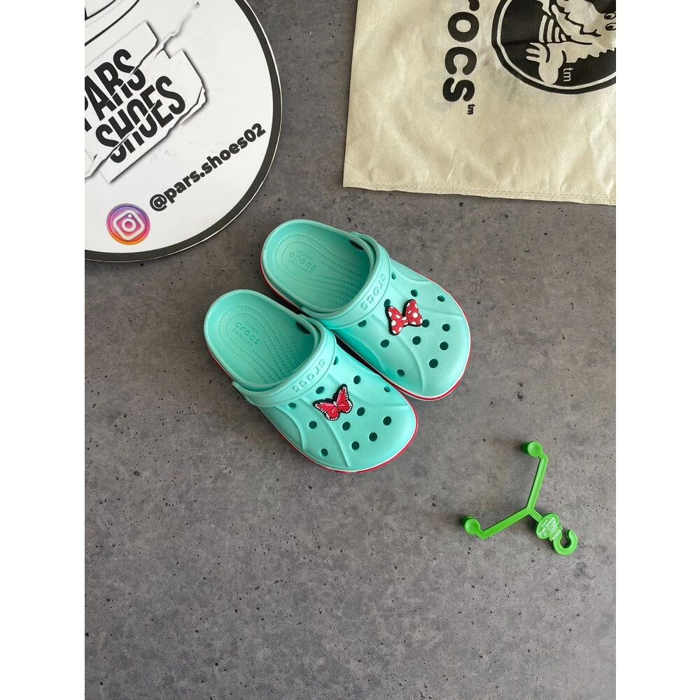 Crocs Bayaband Clog Mint Yeşili & Kırmızı KİDS