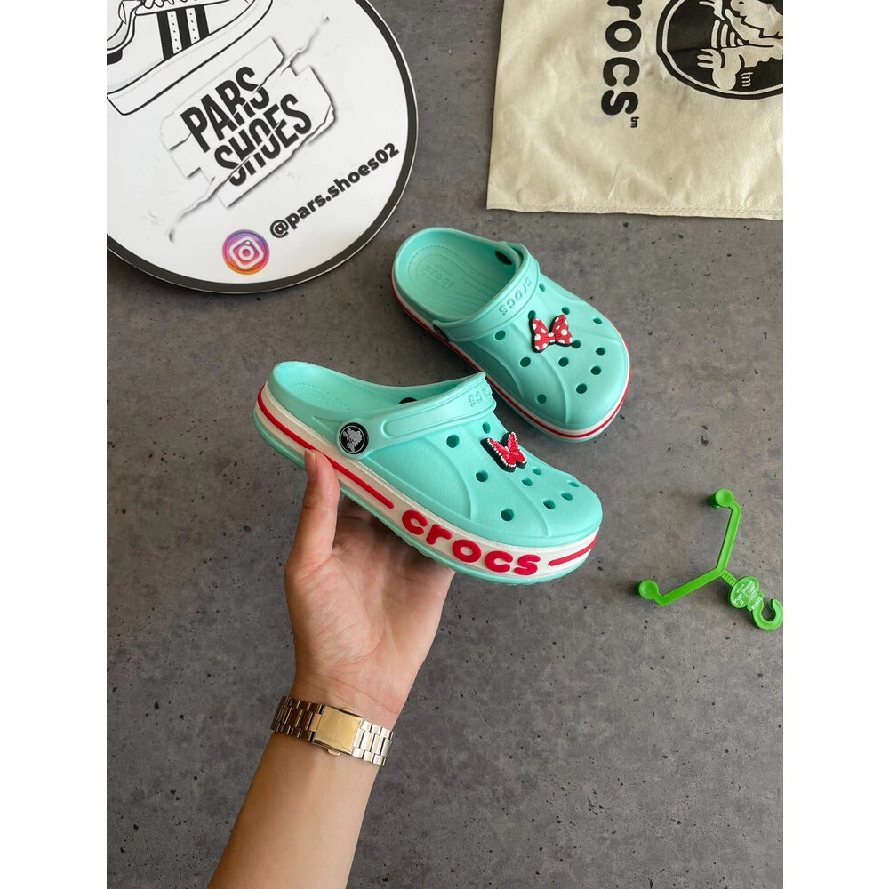 Crocs Bayaband Clog Mint Yeşili & Kırmızı KİDS