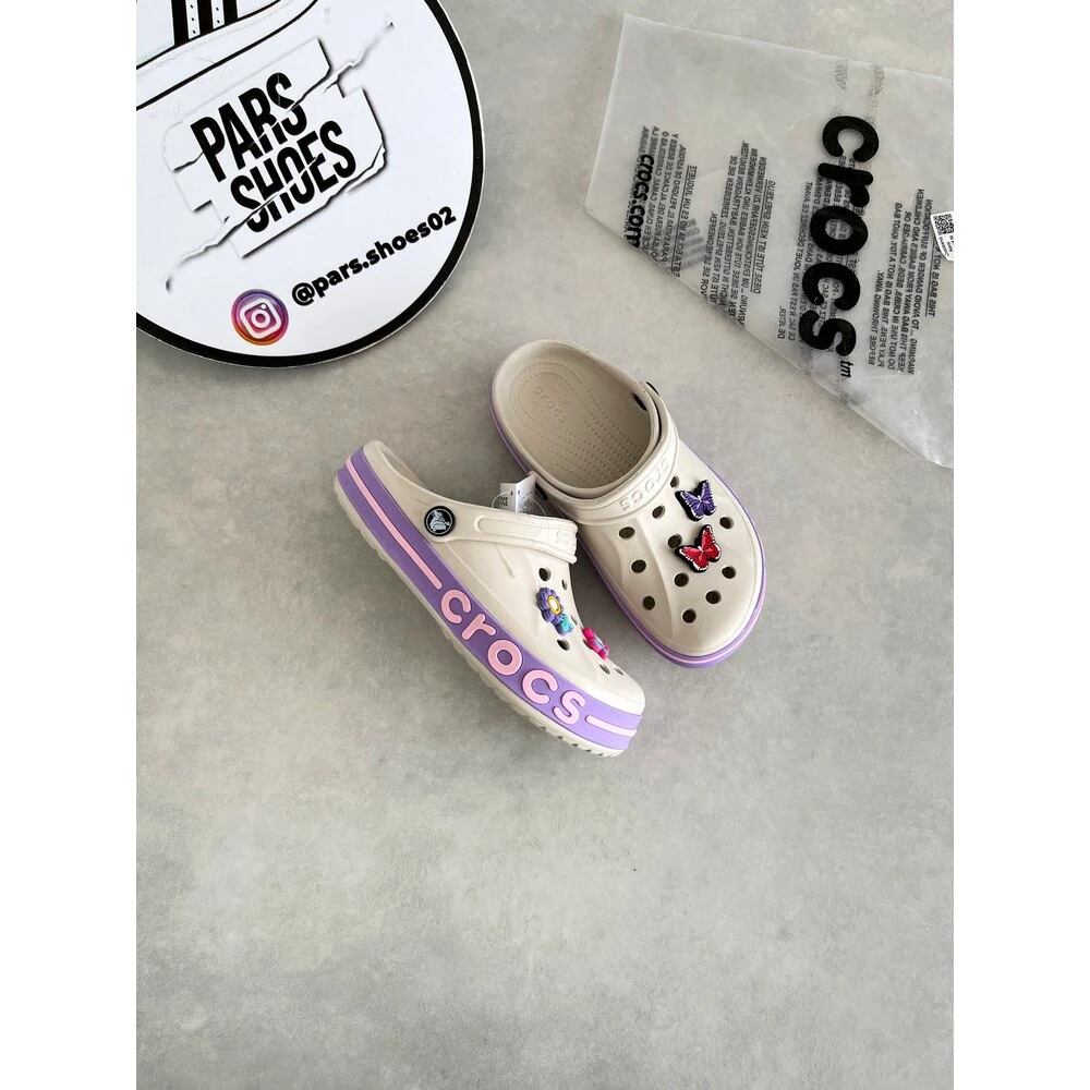 Crocs Bayaband Clog Bej & Lila