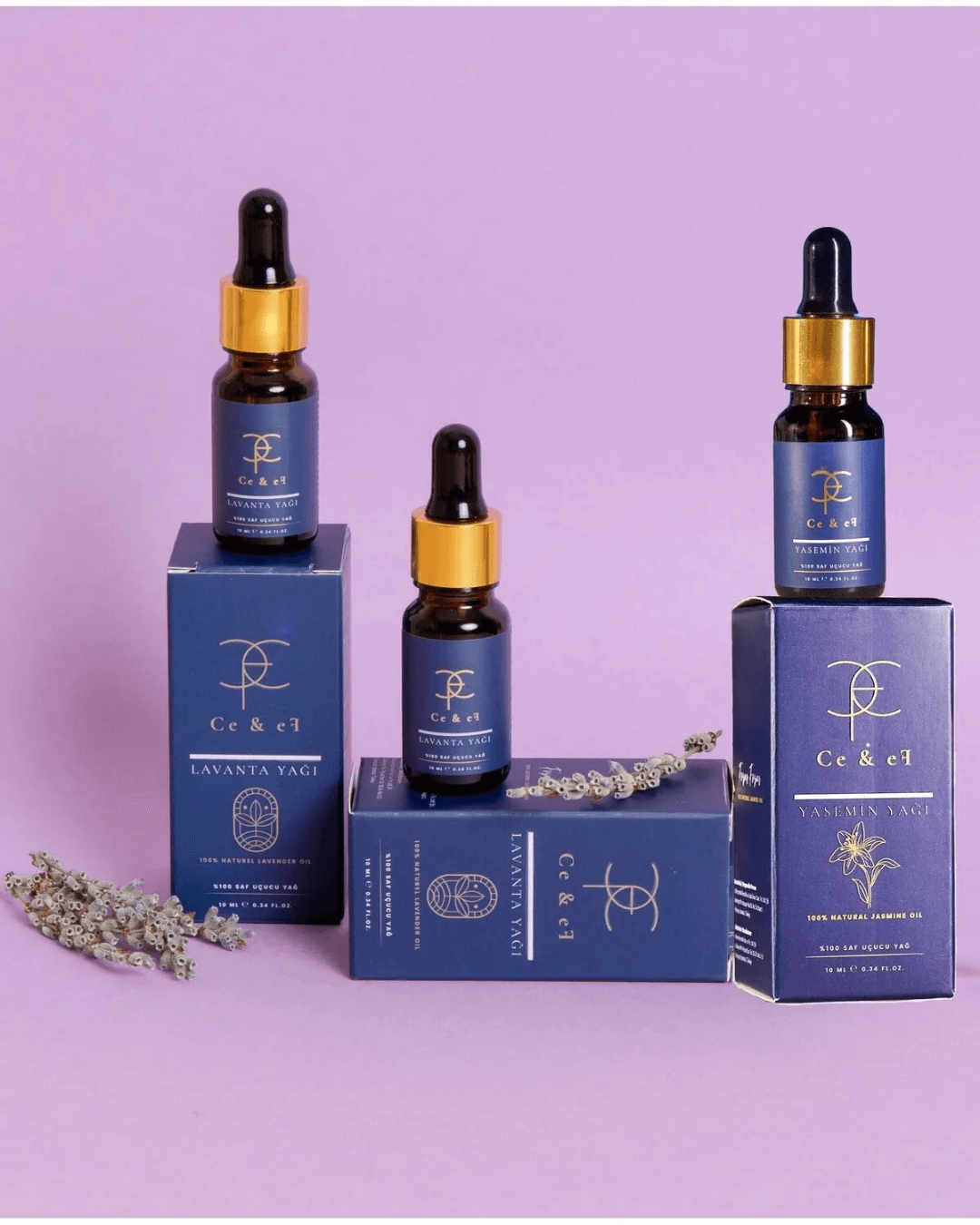 2 Adet Doğal Lavanta Yağı (2x10ml) Yanında 1 Adet Yasemin Yağı Hediye (1x10ml)