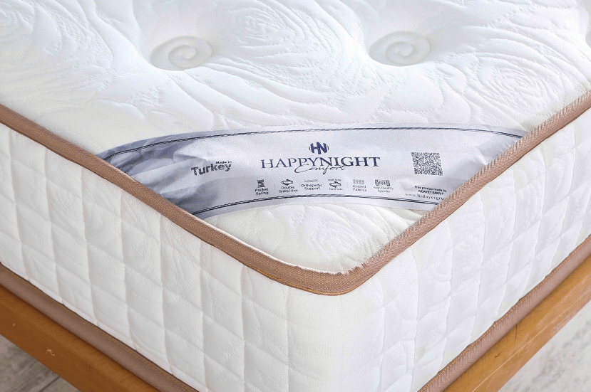 HappyNight Paket Yaylı Ortopedik Yumuşak Yatak - 25cm Yükseklik
