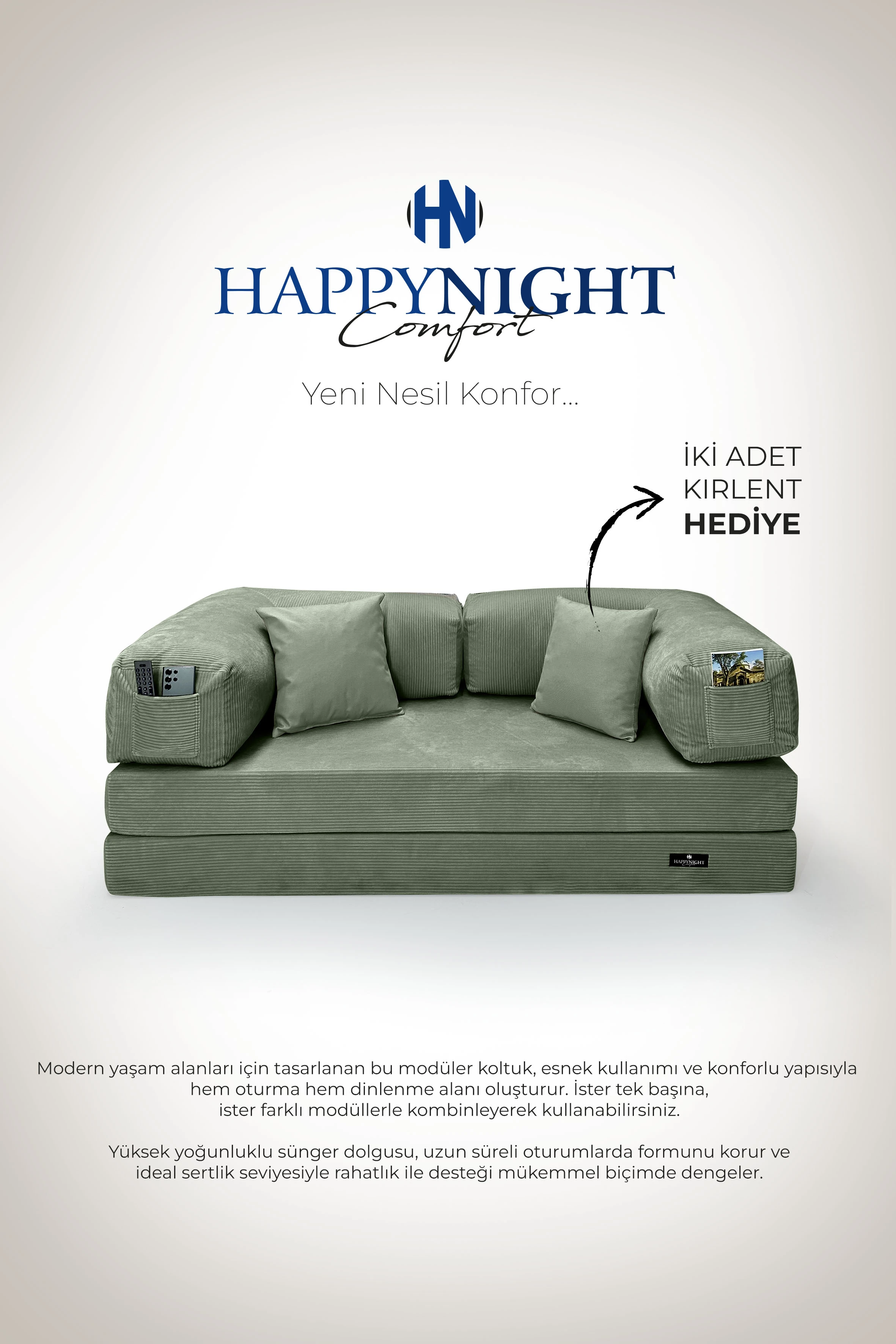 HAPPYNIGHT Sofya Aktivite Koltuğu | Oyun Koltuğu | Sünger Koltuk | Sinema Koltuğu