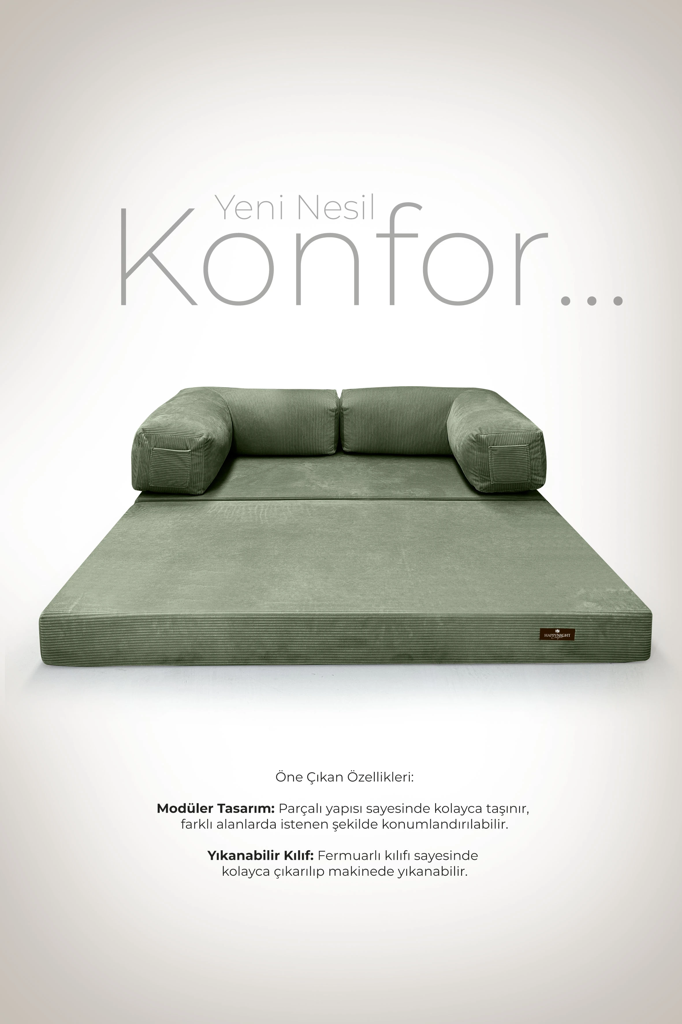 HAPPYNIGHT Sofya Aktivite Koltuğu | Oyun Koltuğu | Sünger Koltuk | Sinema Koltuğu