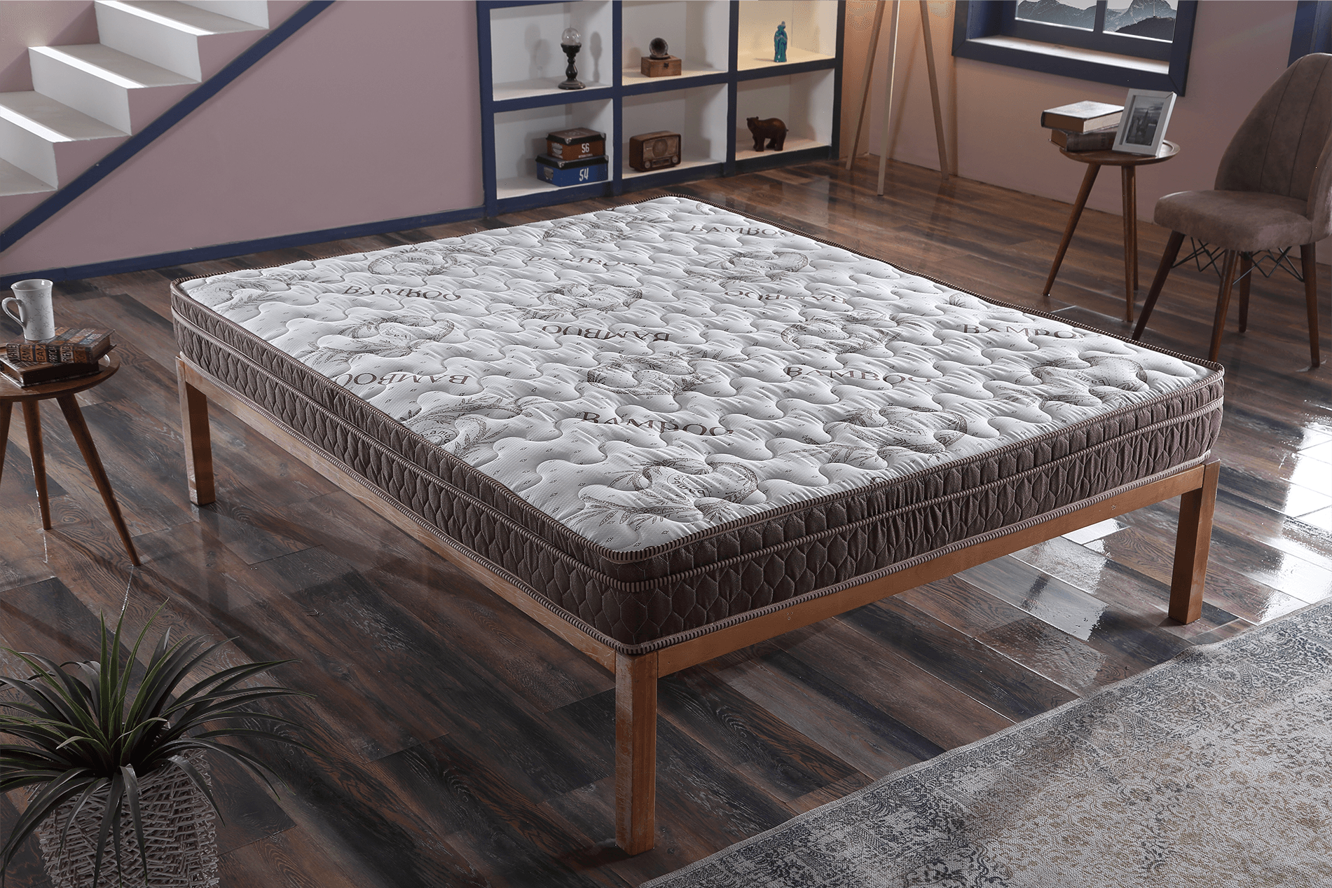 Bamboo Herkül Yaylı Ortopedik Yatağı-25 cm Yükseklik