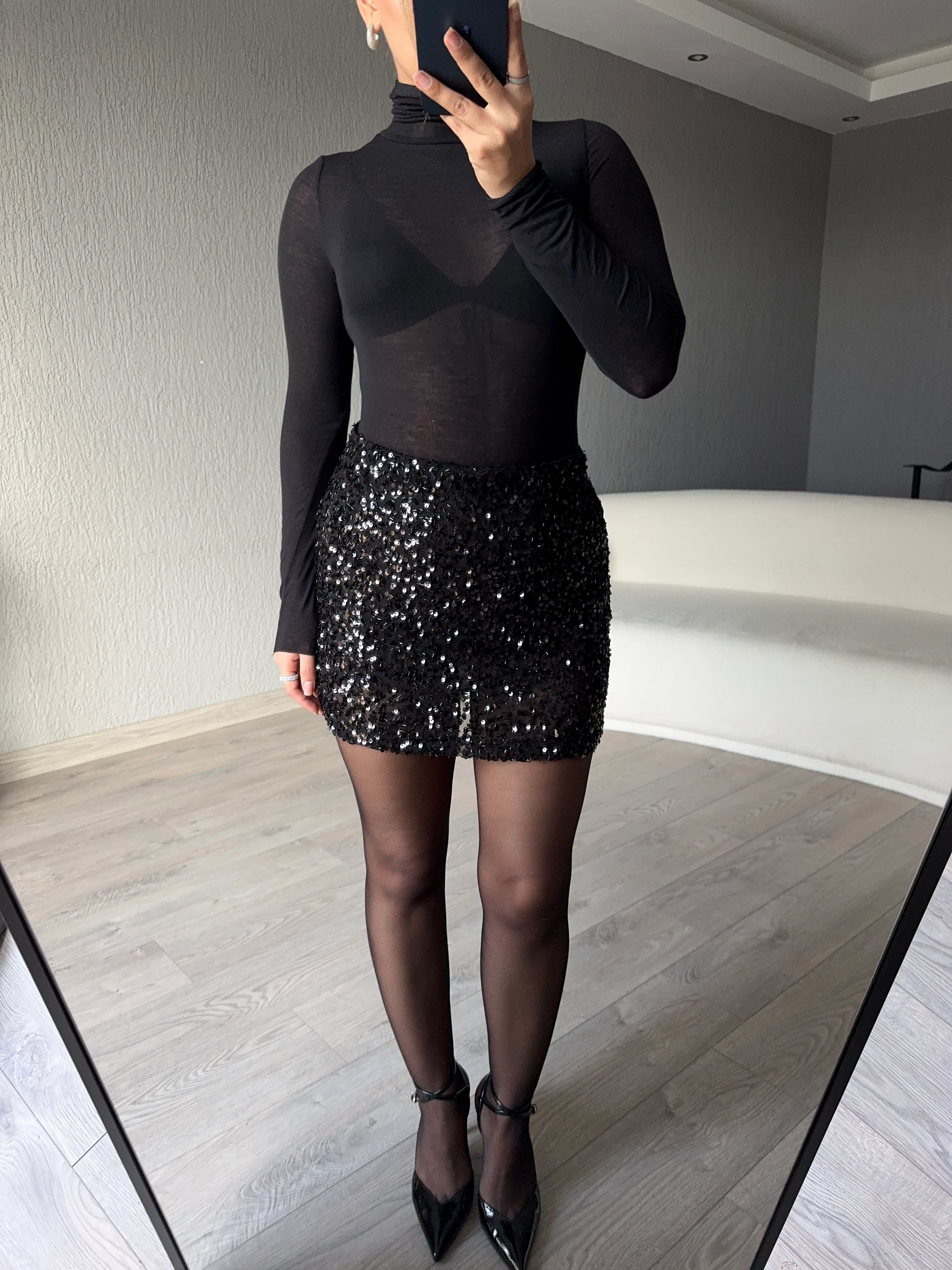 PAYETLİ MİNİ ETEK