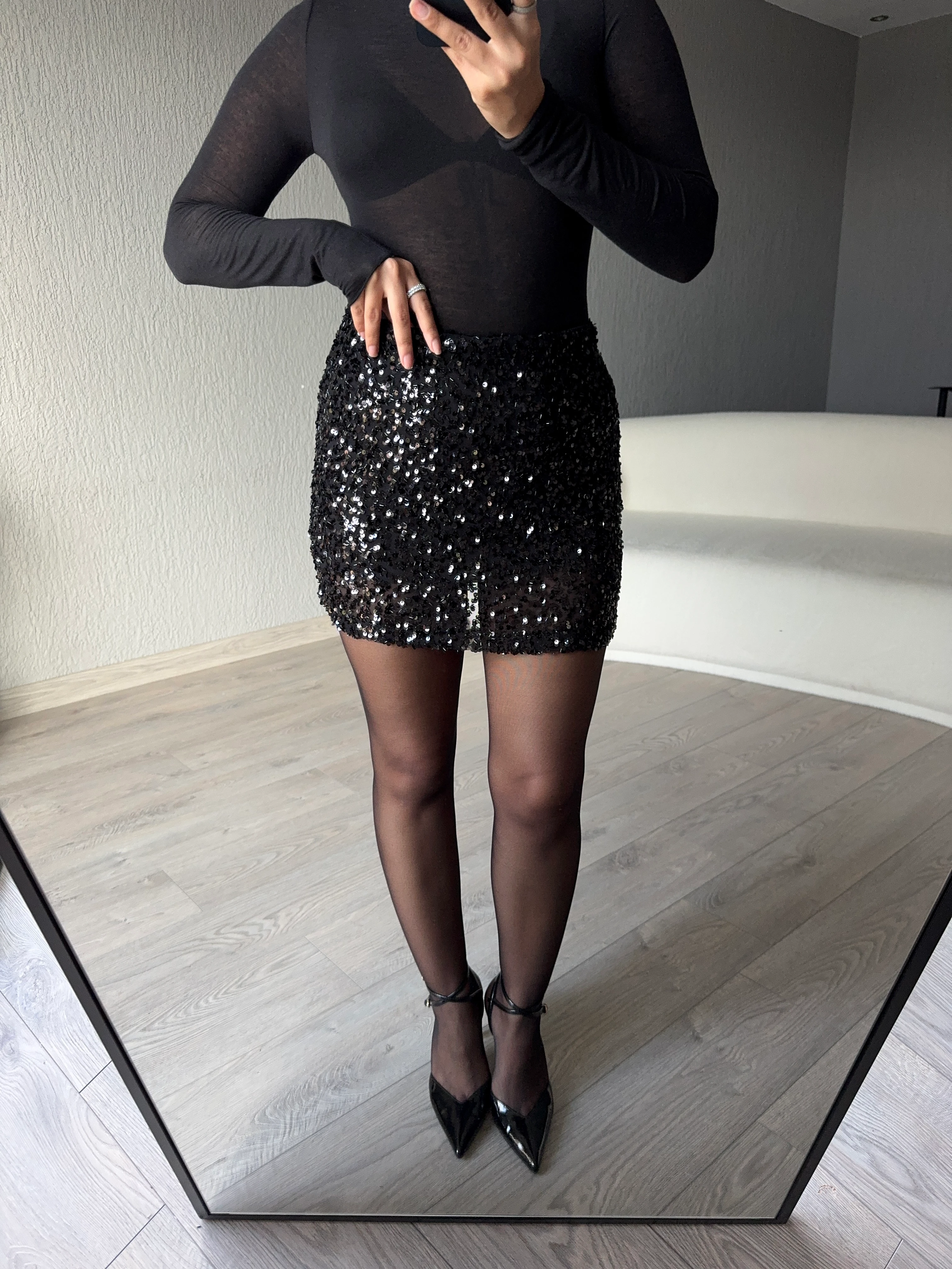 PAYETLİ MİNİ ETEK