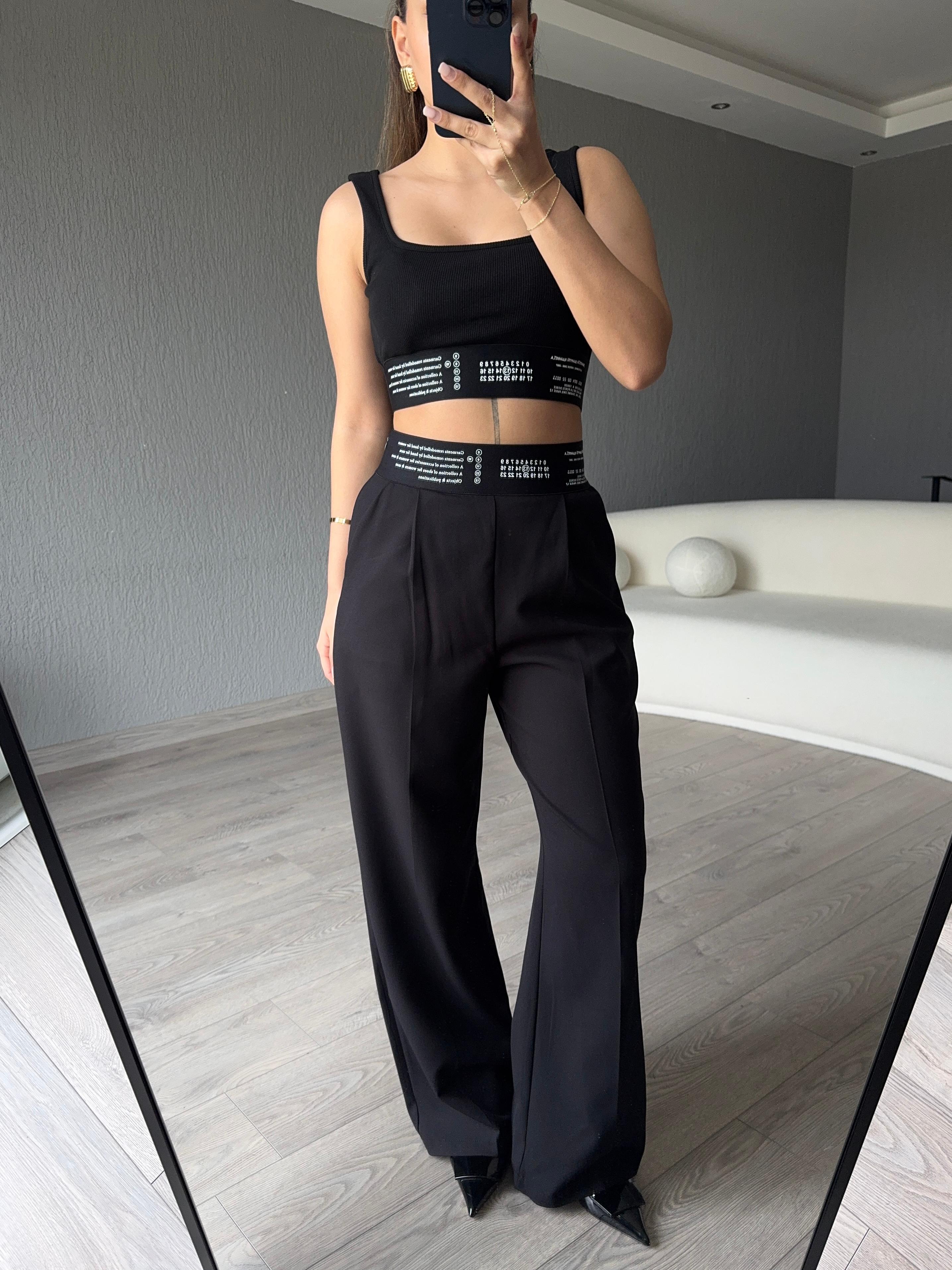 YÜKSEL BEL PANTOLON CROP TAKIM