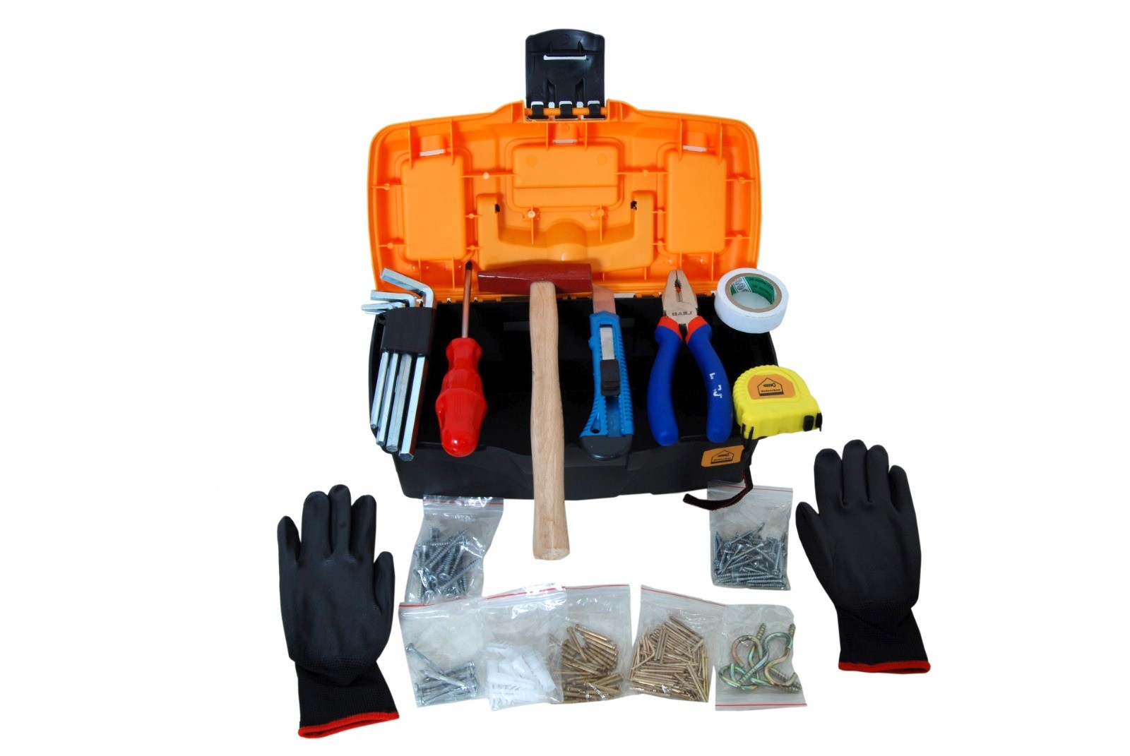 Tool Bag, Full Tool Bag, Screw-Nail-Nut-Dowel-Hook-Hooks-Hand Tools