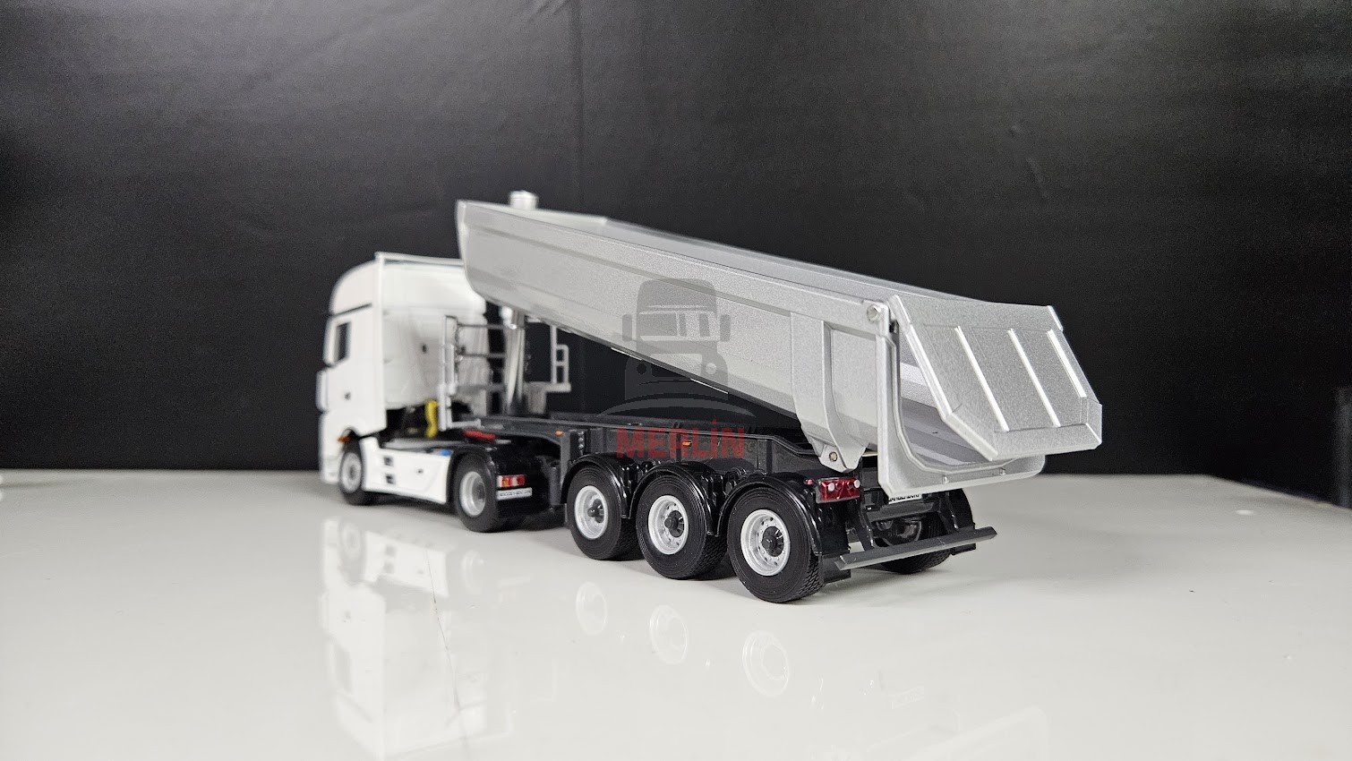 1/50 Mercedes Actros 4x2 + Damper Dorse Gri Renk