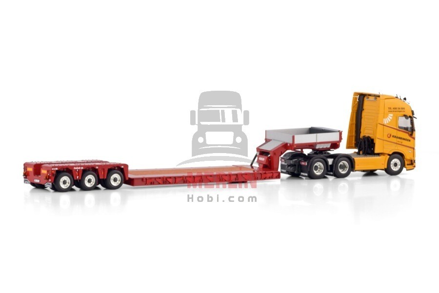 1/50 Kranringen; VOLVO FH5 GLOBETROTTER XL 6X2 TAG AXLE EURO PX LOW LOADER - 3 AXLE