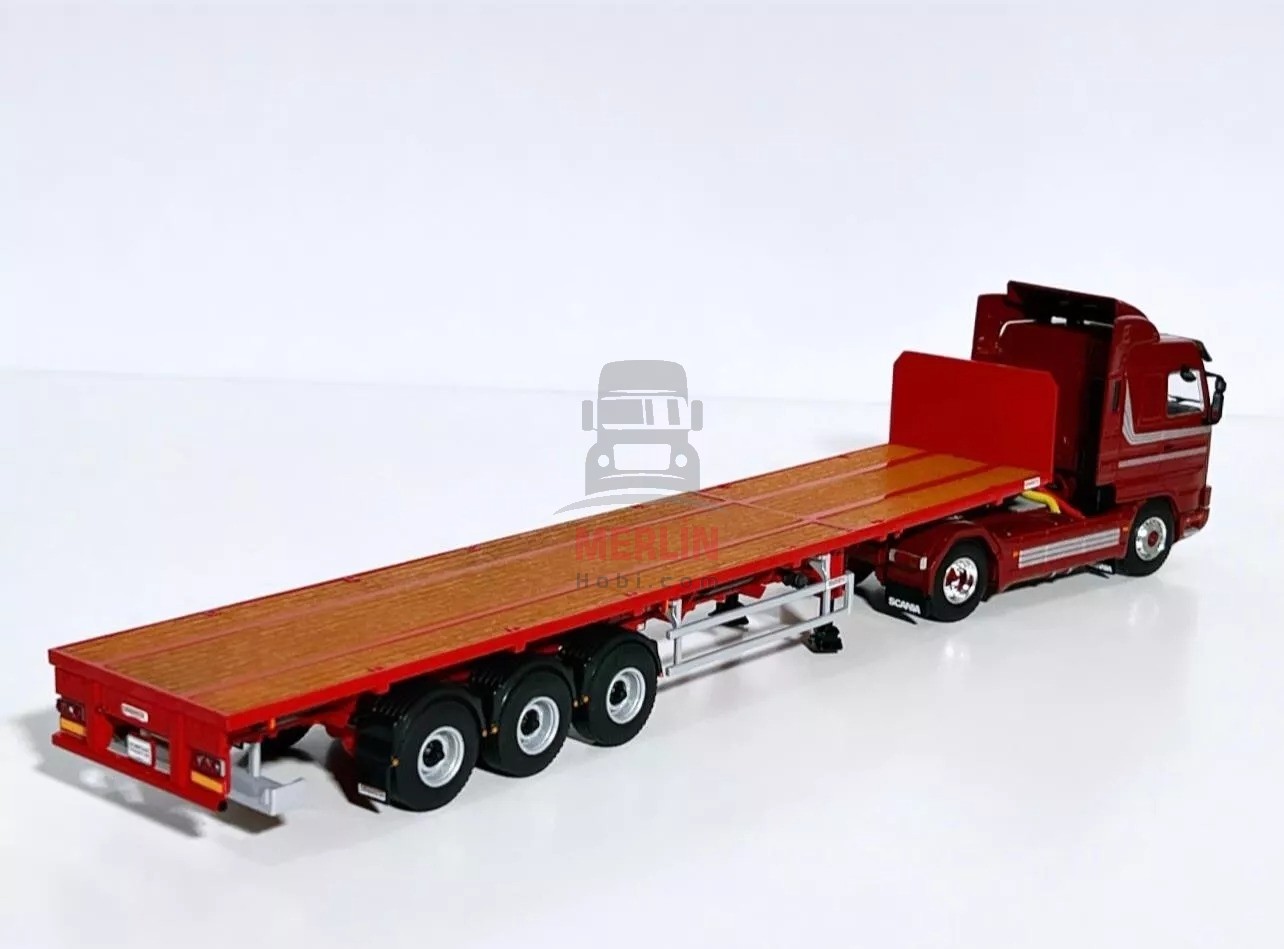 1/50 SCANIA 143-  3 Serisi Streamline 4X2 + Flatbed Dorseli