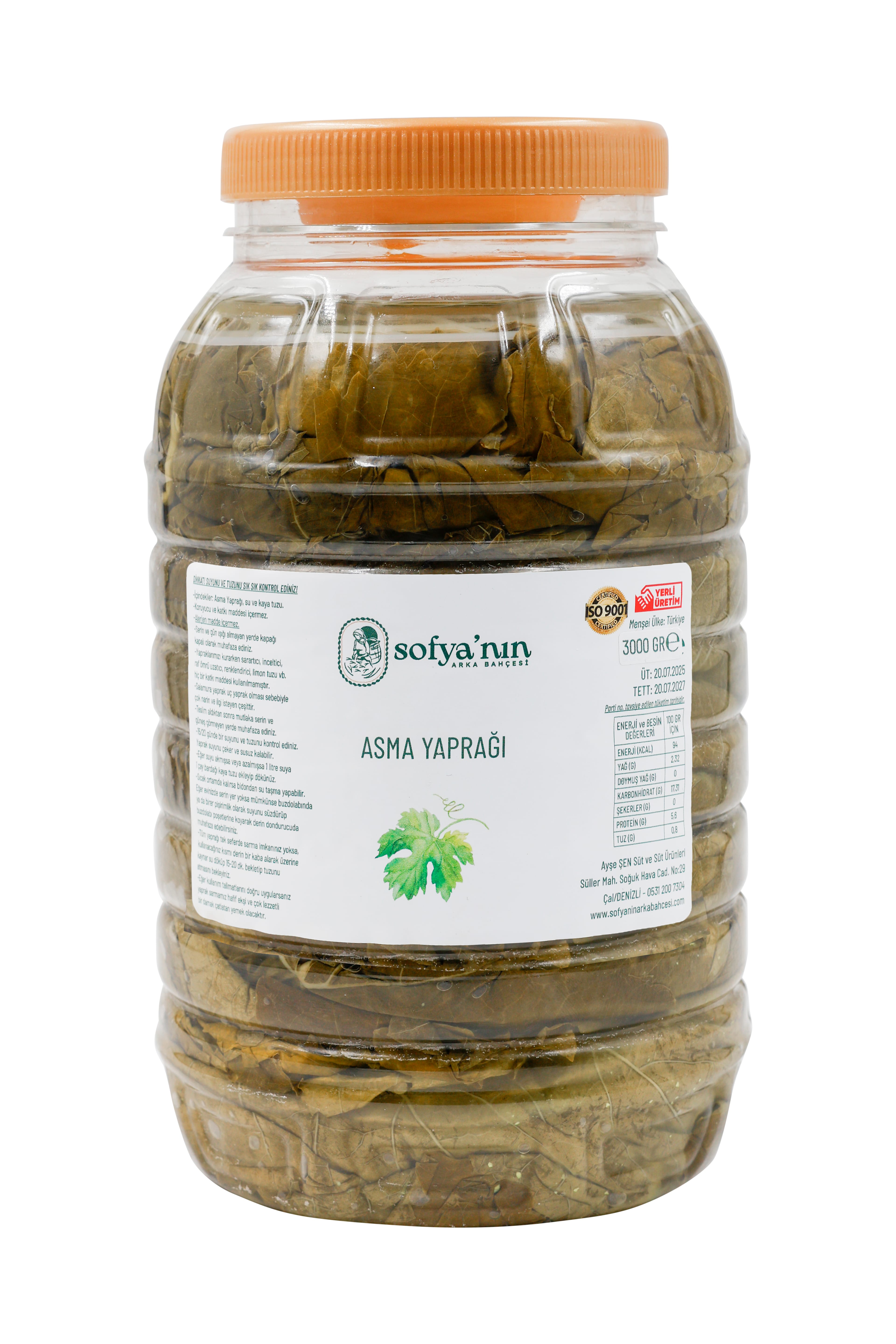 Salamura Yaprak 5kg + Natural Zeytinyağı 5lt
