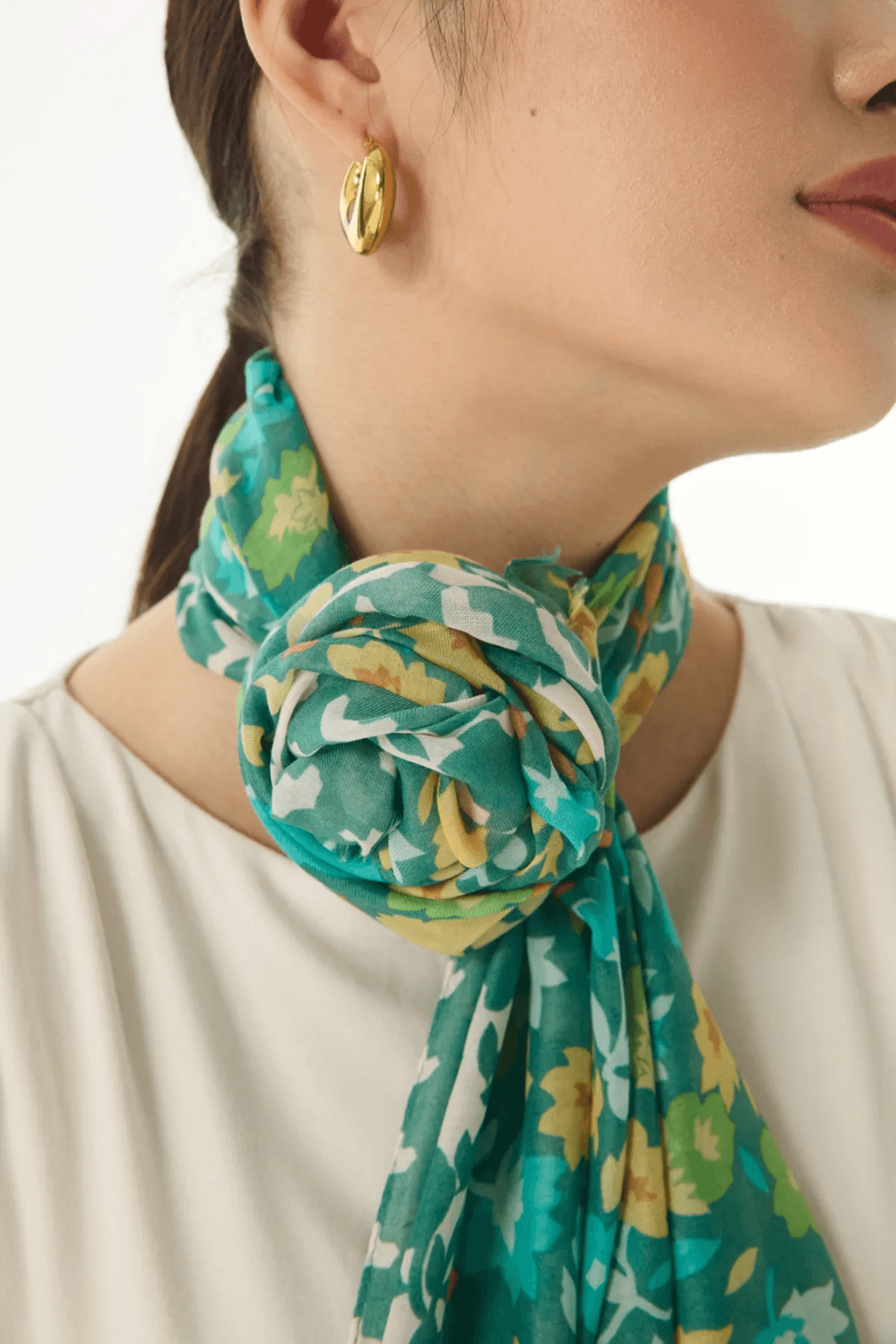 Votre Scarfs Limboole Desen Pamuklu Şal